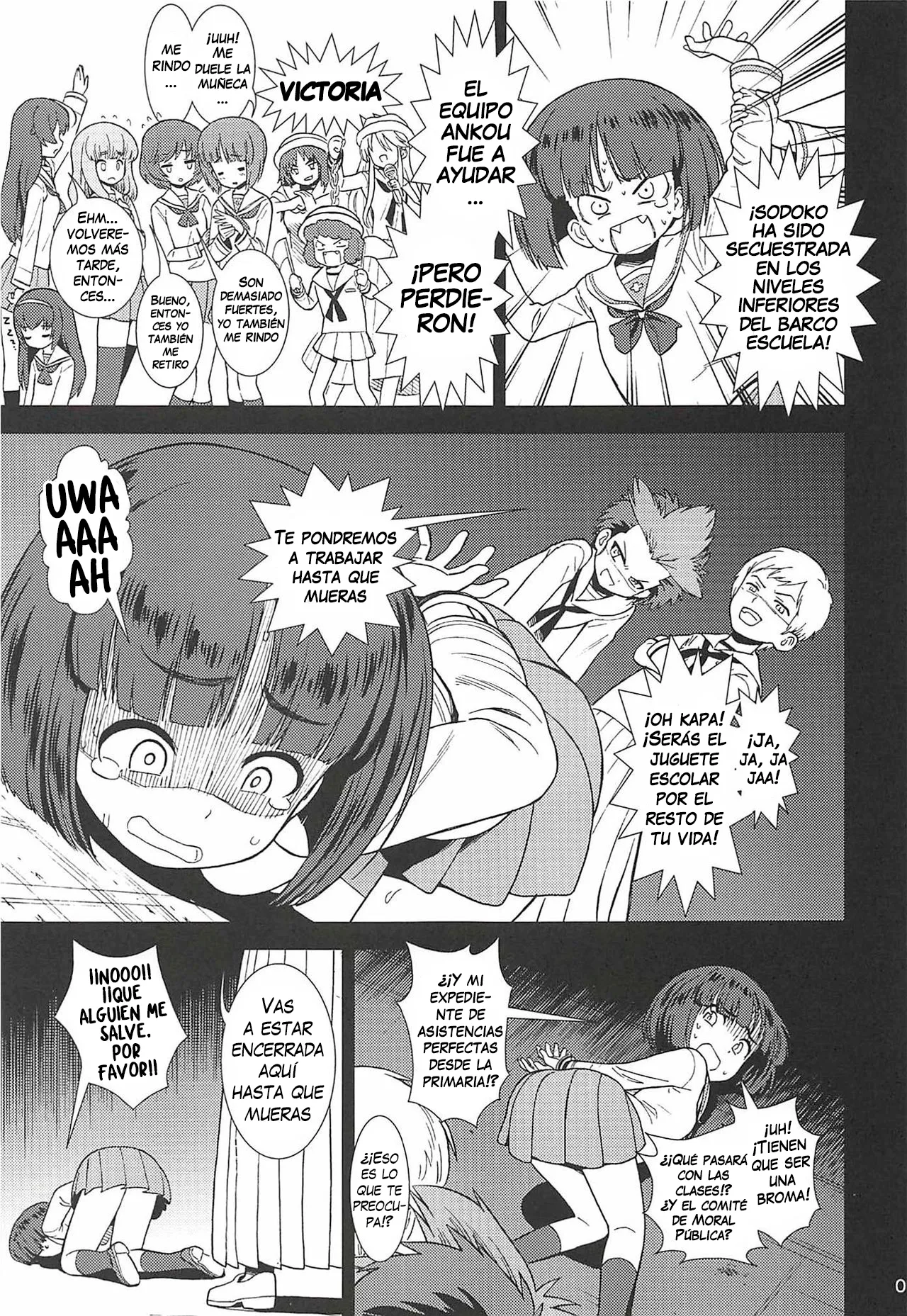 (C94) [Circle Shakunetsu (Sabaku)] Bihin Sodoko | Sodoko de uso publico (Girls und Panzer) [Spanish] [Erwin Pry] imagen número 2