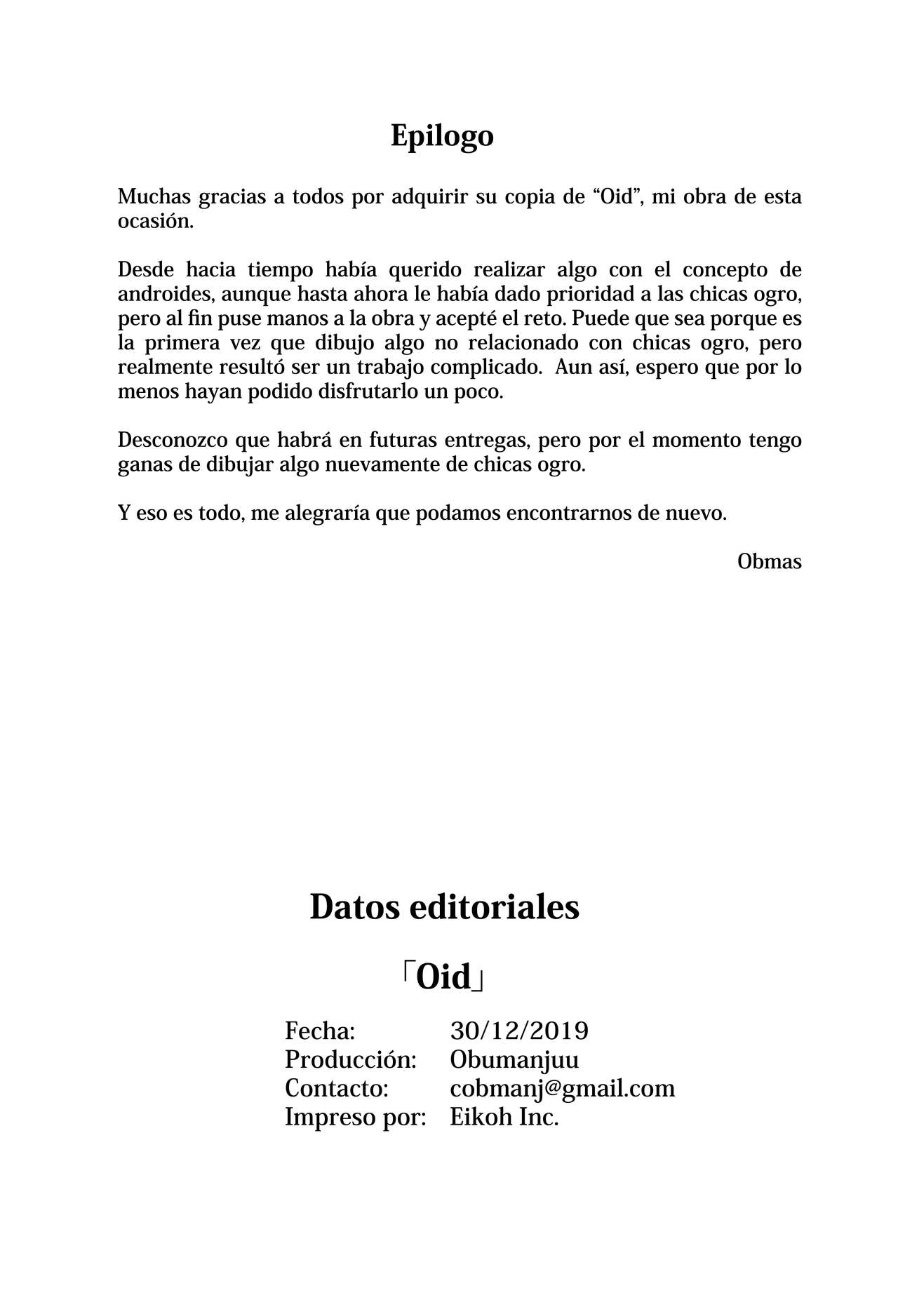 (C97) [Obumanjuu (obmas)] oid  [Spanish] [Lust no Fansub] numero di immagine  28