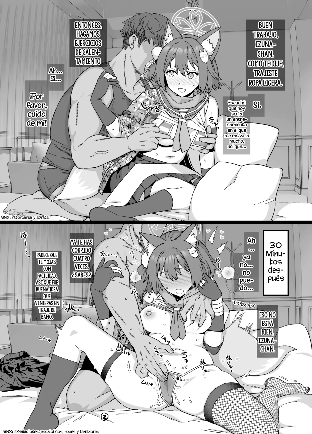 [Mo]７Getsu Koushin Bun｜Diario de Entrenamiento Sexual de Izuna (Blue Archive) [Spanish] [La Legión Fantasma] изображение № 2