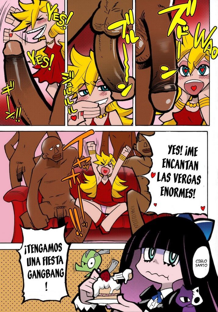 (C79) [Okina Keikaku (Shiwasu no Okina)] PANTY (Panty & Stocking with Garterbelt) [Spanish] [Colorized] [Decensored] 画像番号 2