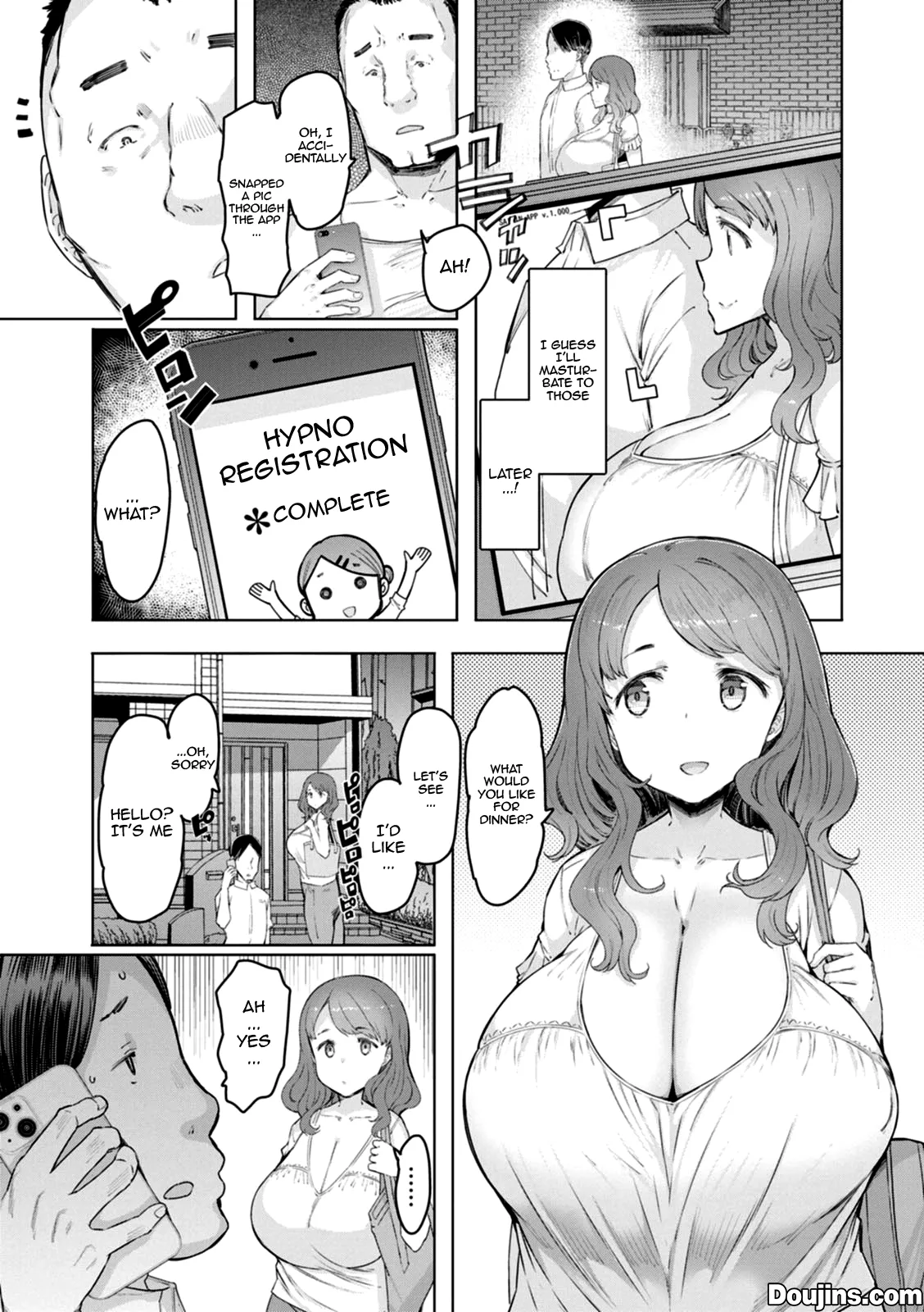 [EBA] Hitozuma Saimin Appli Ch. 1 | Housewife Hypnosis App Ch.1-6 [English] {Doujins.com} 이미지 번호 64