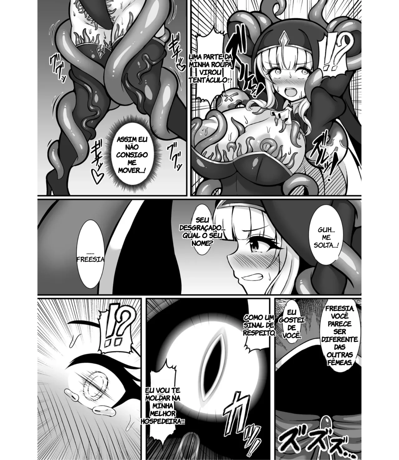 [Natsuhara Aru] Taima Sister Furishia Hakudaku ni Somarishi Junketsu no Hana (2D Comic Magazine Akuochi Shokushufuku Vol.1) (TR-285) [PORTUGUESE-BR) numero di immagine  6