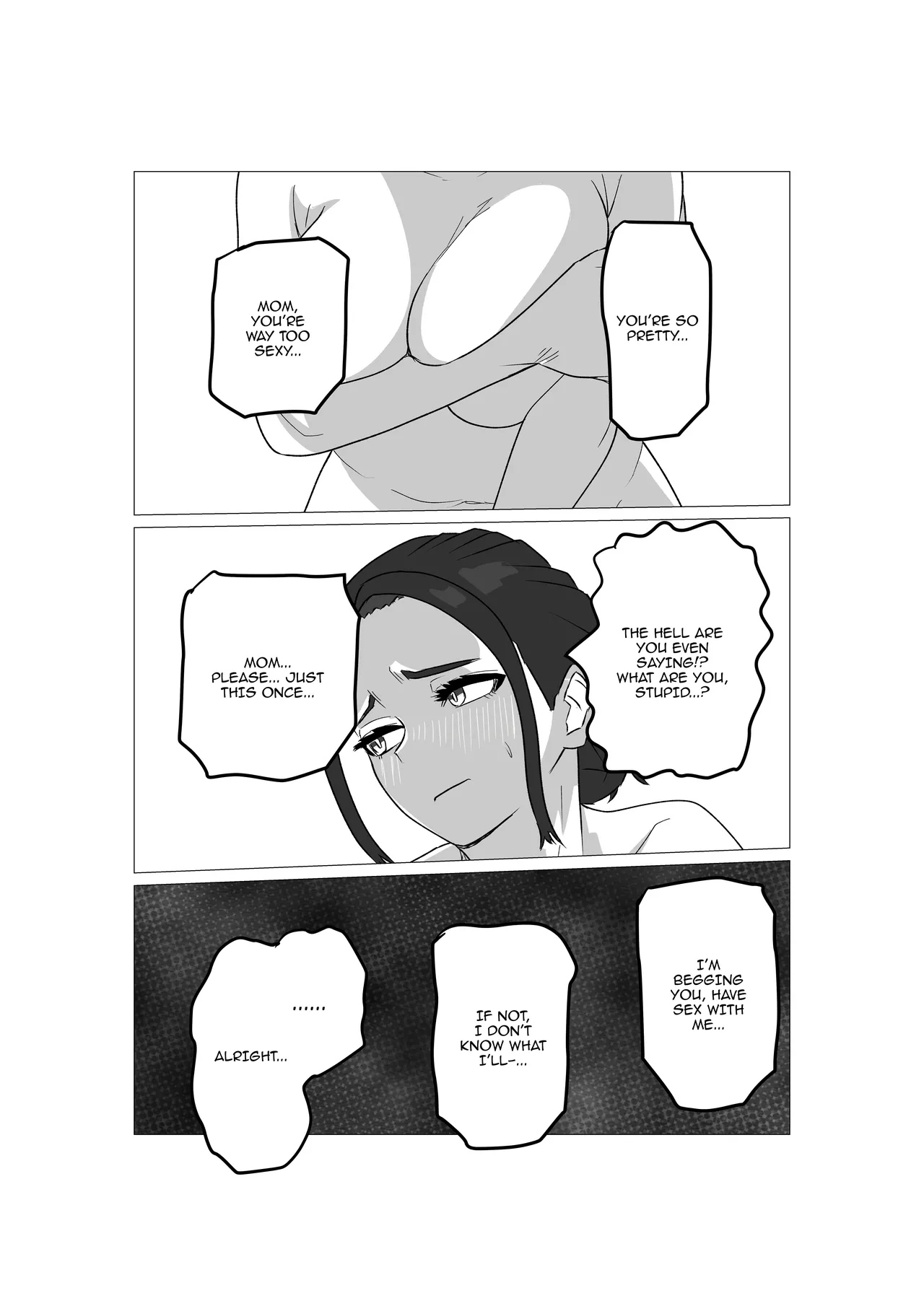 [Sa no Kusu] Gamigami Kaa-san wo Hatsujou Sasete Mitara | What Happened After I Tried Getting My Nagging Mother Horny [English] {Doujins.com} numero di immagine  7