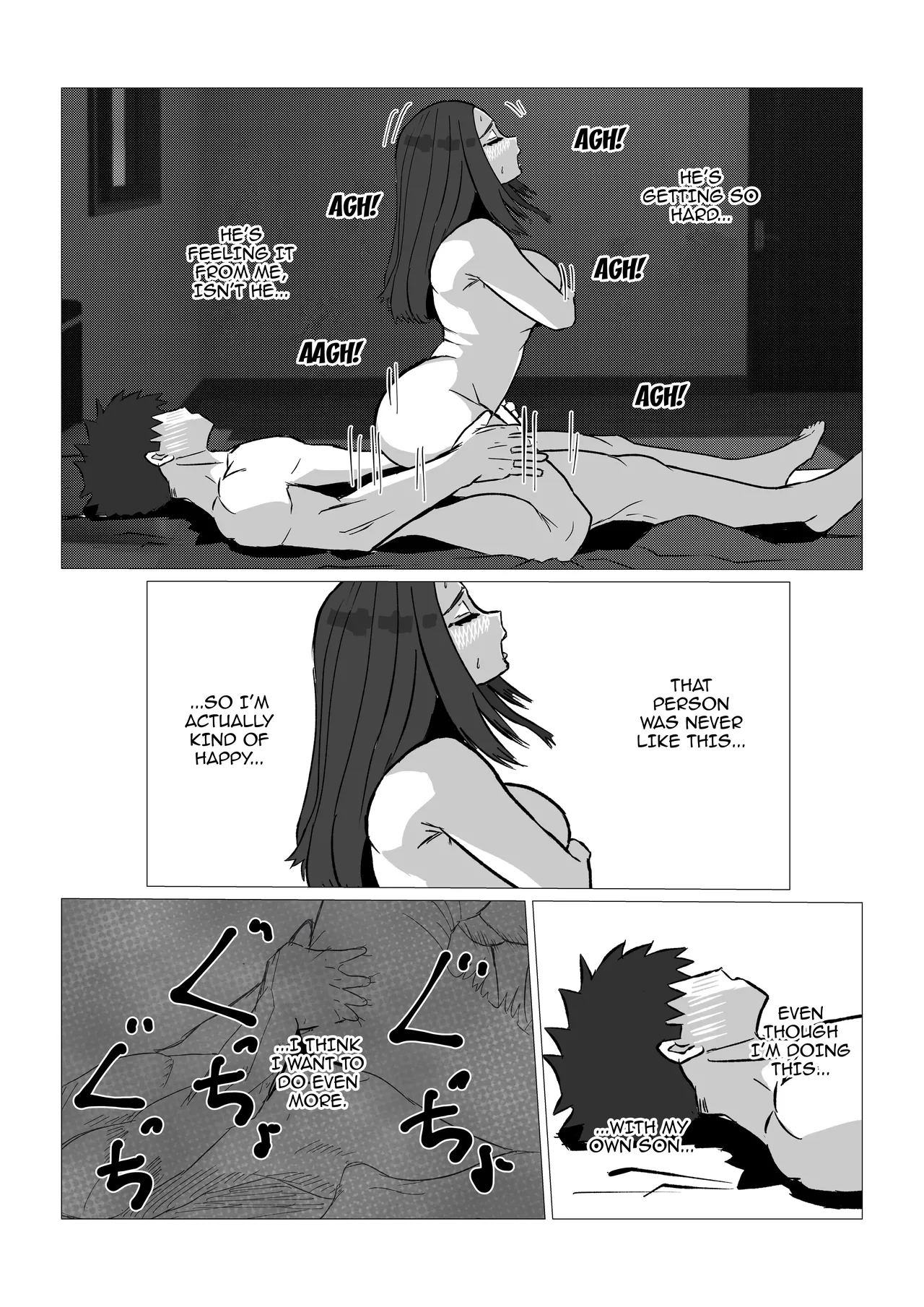 [Sa no Kusu] Gamigami Kaa-san wo Hatsujou Sasete Mitara | What Happened After I Tried Getting My Nagging Mother Horny [English] {Doujins.com} numero di immagine  16