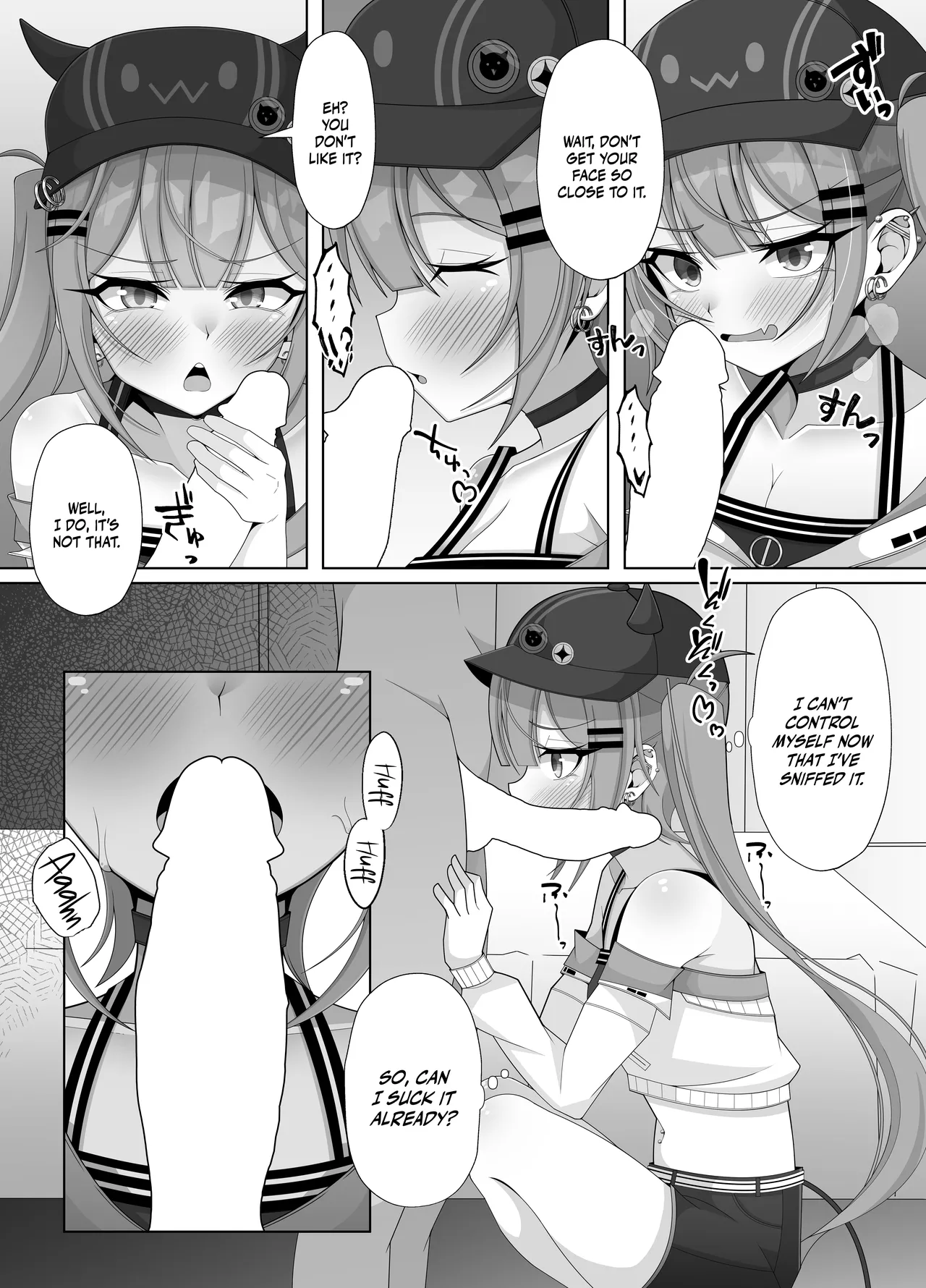 [Hokahoka Ofuton Club (Nisanka Futon)] Tokoyami Towa no Ochinchin Jiyuu Kenkyuu! | Tokoyami Towa's Free Dick Research! (Tokoyami Towa) [English] {Doujins.com} [Digital] 画像番号 5