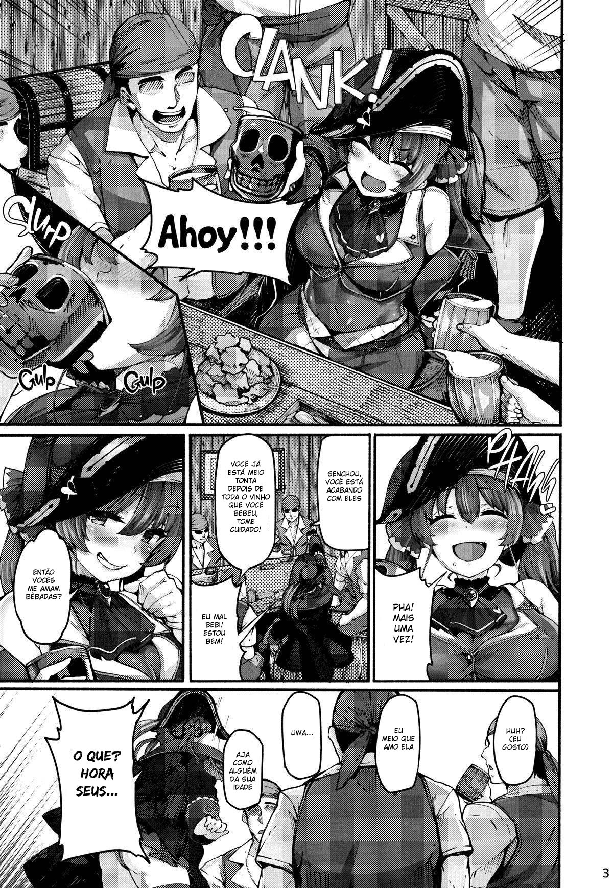 (Akihabara Chou Doujinsai) [LAMINARIA (Shiokonbu)] Kimi-tachii Senchou to Off-pako Shitain desu kaa | Meninos! Vocês querem fazer sexo offline com a Senchou? (Houshou Marine) [Portuguese-BR] [DiegoVPR] 画像番号 3