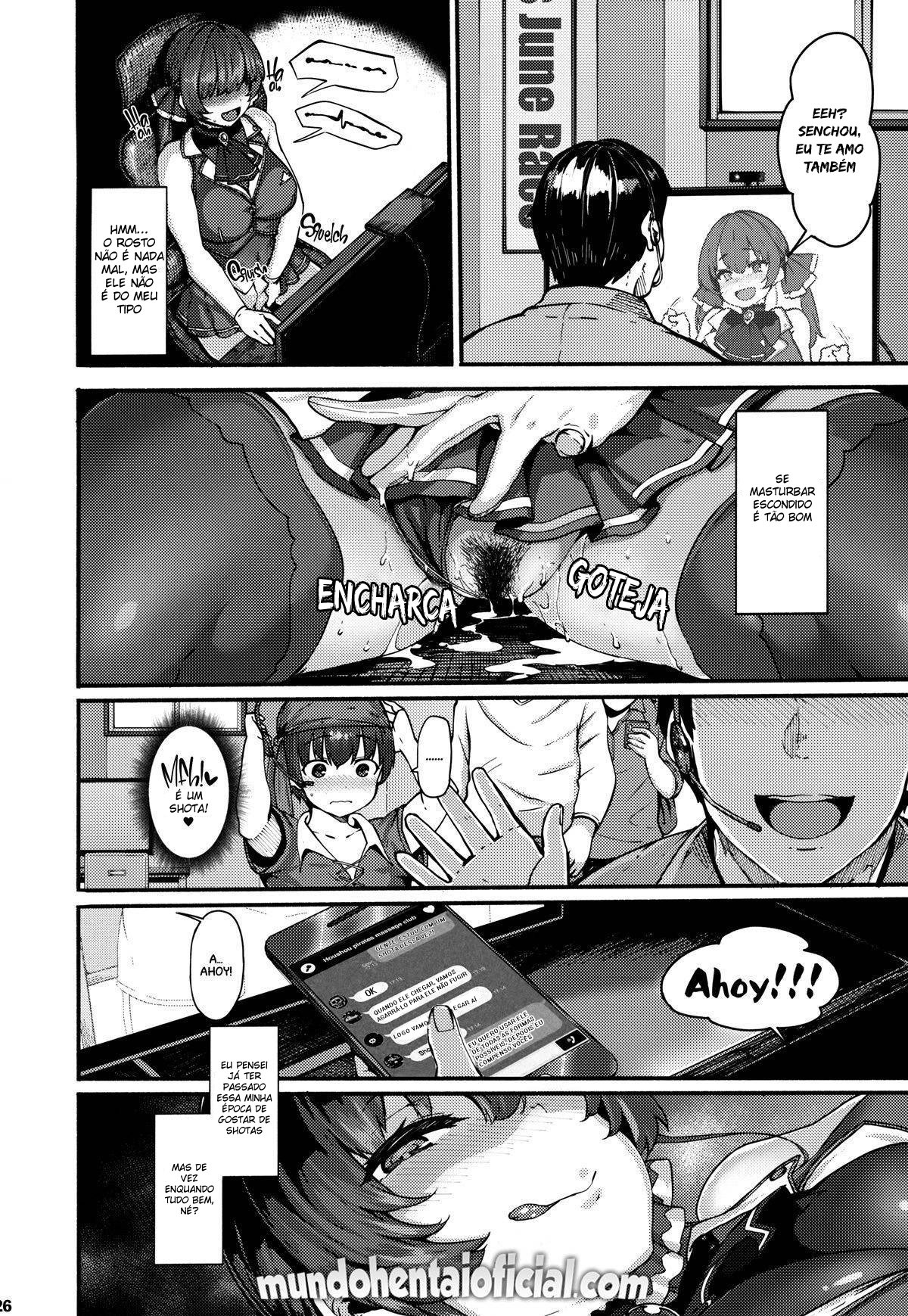 (Akihabara Chou Doujinsai) [LAMINARIA (Shiokonbu)] Kimi-tachii Senchou to Off-pako Shitain desu kaa | Meninos! Vocês querem fazer sexo offline com a Senchou? (Houshou Marine) [Portuguese-BR] [DiegoVPR] 画像番号 26