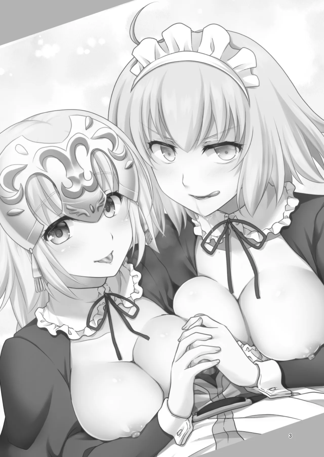 [Marimoya (Mori Marimo)] Chaldea Girls Collection W Jeanne Maid de Gohoushi | Chaldea Girls Collection double Jeanne serving as maids (Fate/Grand Order) [English] [Digital] 2eme image