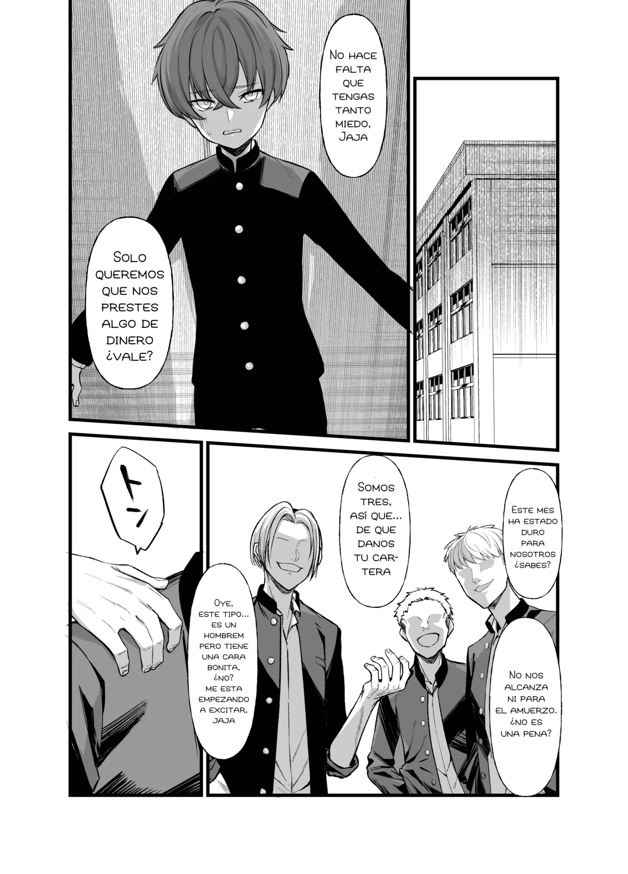 [Imokenpi Kinenbi] Uso TS ~Shinjiteita Shinyuu ga Boku no Doutei o Nerau Dosukebe Inma datta Hanashi~｜Mentira TS ~La Historia De Cómo Mi Mejor Amigo, En Quien Confiaba, Resultó Ser Una Súcubo~ [Spanish] [Blacklabel Scan] image number 4