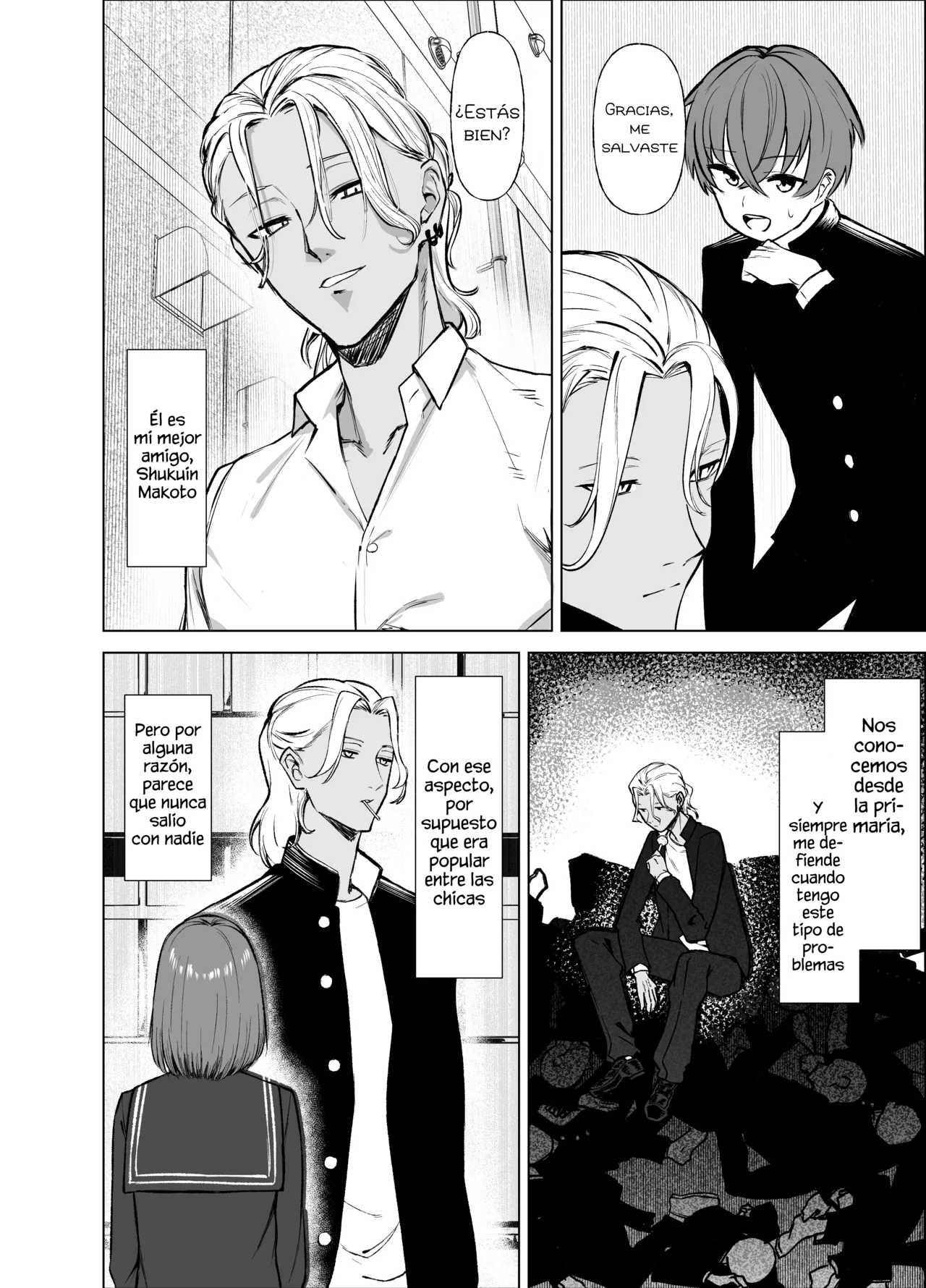 [Imokenpi Kinenbi] Uso TS ~Shinjiteita Shinyuu ga Boku no Doutei o Nerau Dosukebe Inma datta Hanashi~｜Mentira TS ~La Historia De Cómo Mi Mejor Amigo, En Quien Confiaba, Resultó Ser Una Súcubo~ [Spanish] [Blacklabel Scan] image number 6