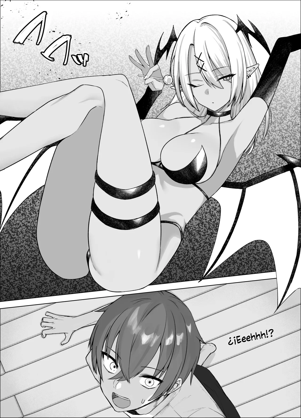 [Imokenpi Kinenbi] Uso TS ~Shinjiteita Shinyuu ga Boku no Doutei o Nerau Dosukebe Inma datta Hanashi~｜Mentira TS ~La Historia De Cómo Mi Mejor Amigo, En Quien Confiaba, Resultó Ser Una Súcubo~ [Spanish] [Blacklabel Scan] image number 10