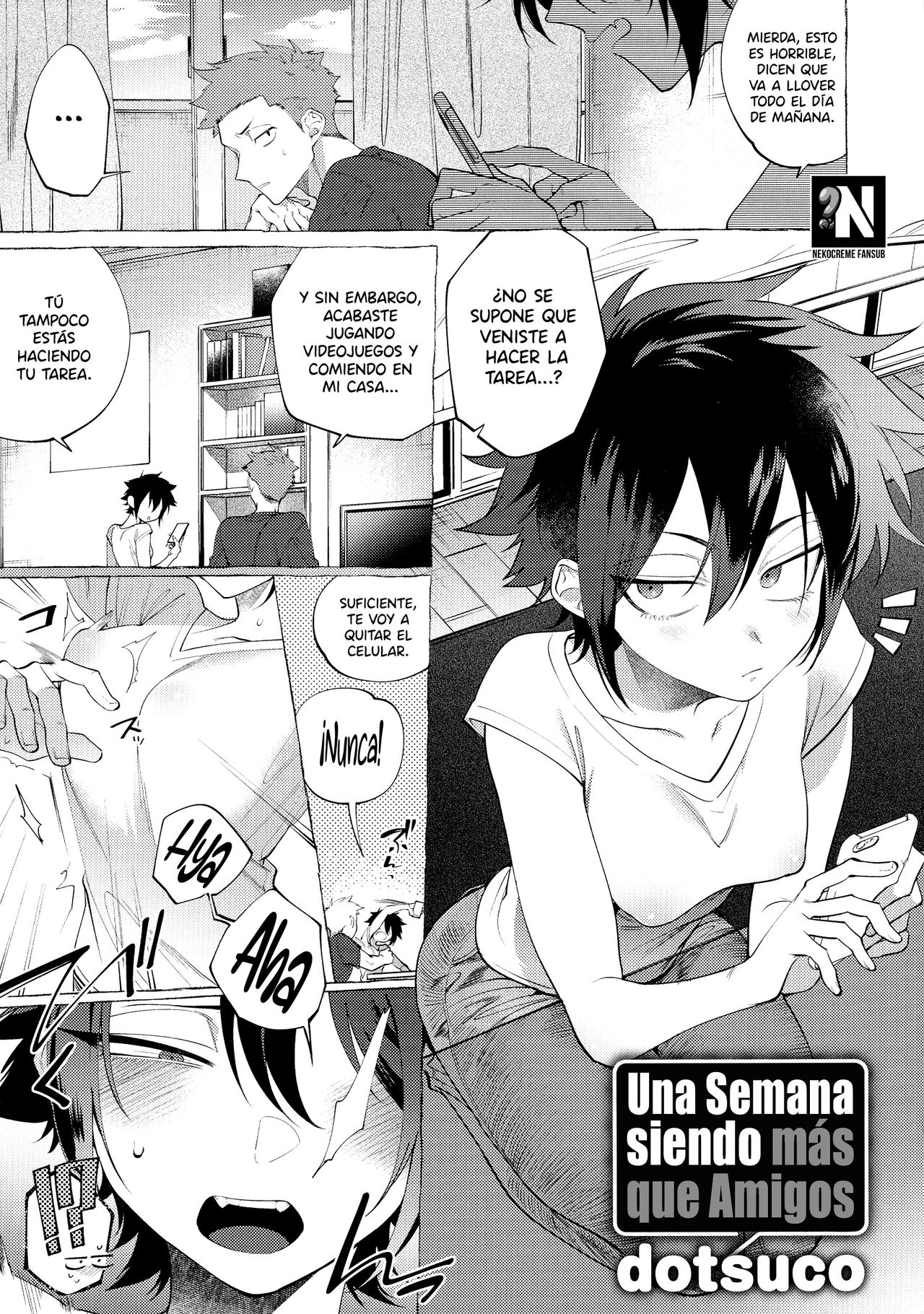 [dotsuco] Isshuukan Friends | Una Semana siendo más que Amigos (Mesudachi Anthology) [Spanish] [NekoCreme] 画像番号 1