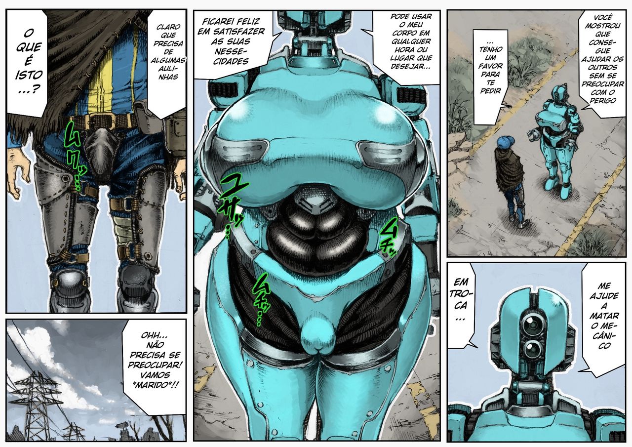 [Double Deck Seisakujo (Double Deck)] MECHANICAL TEMPTS (Fallout 4) [Portuguese-BR][Colorized] [Decensored] 画像番号 5