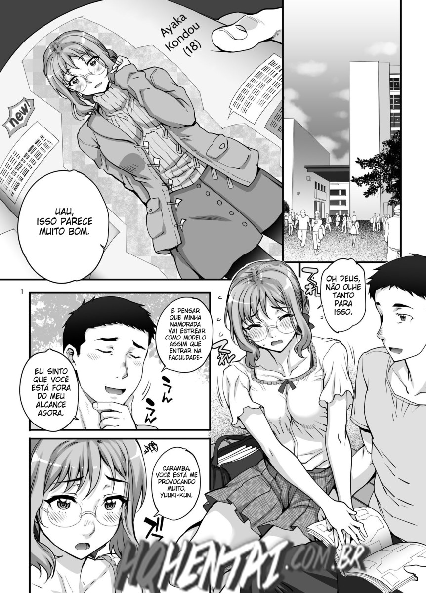 [Magono-Tei (Carn)] Kareshi ni Naisho de AV... Dechaimashita. [Portuguese-BR] [Digital] 图片编号 2