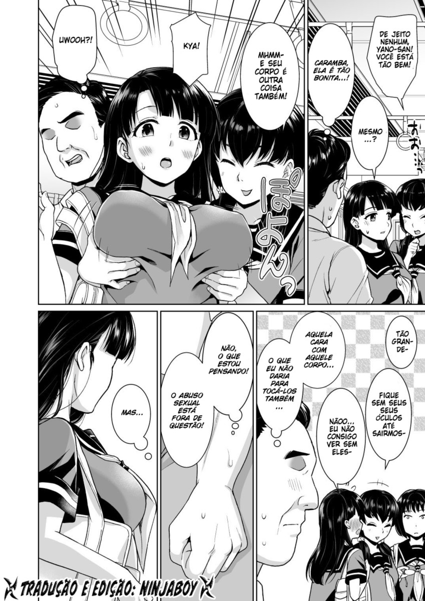 [F Taku (Anma)] Iya da to Ienai Jimikei Shoujo to Chikan Densha [Portuguese-BR] [Ninjaboy] [Digital] numero di immagine  3