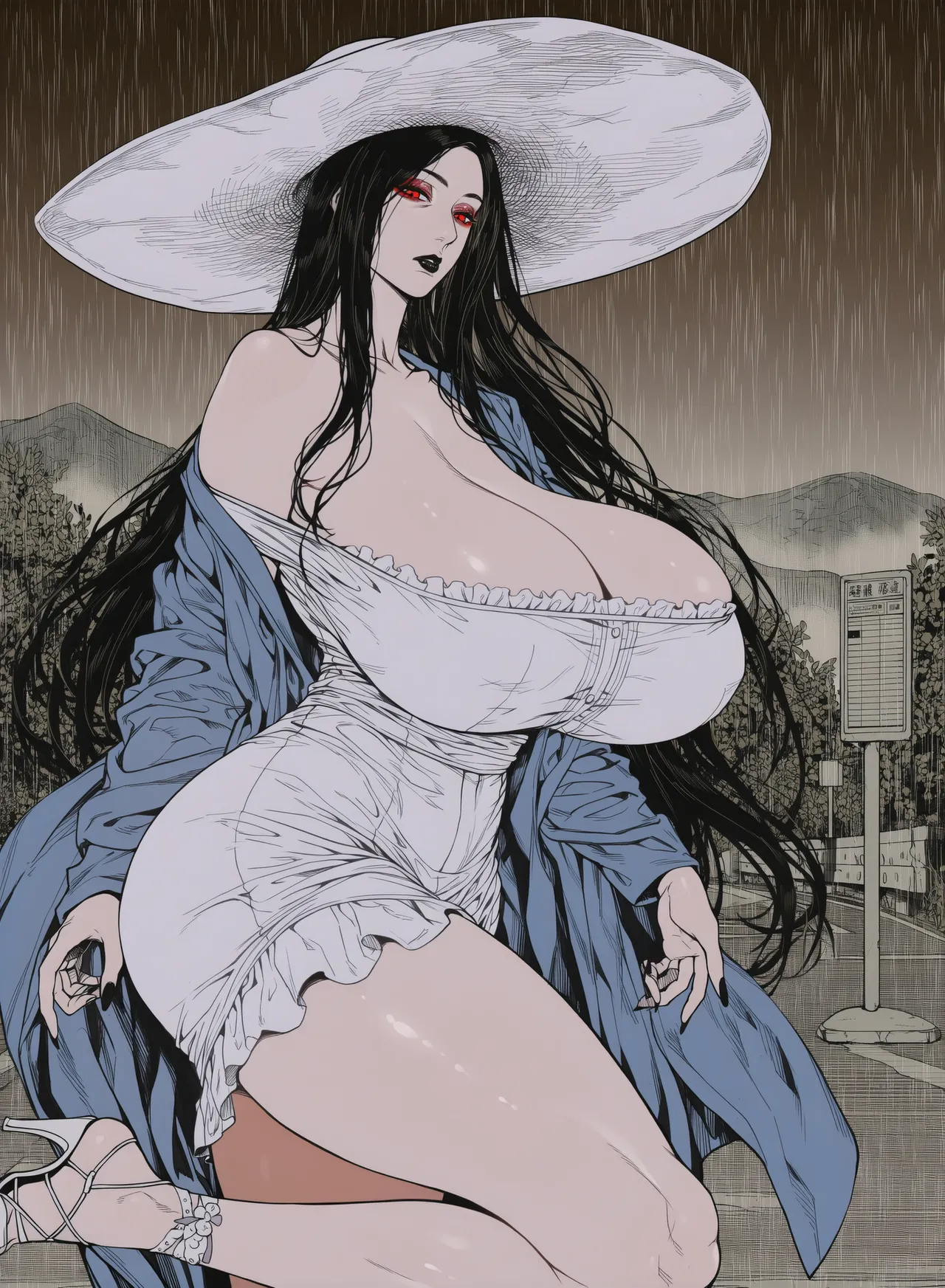 xXxBATxXx IMILF Hasshaku-sama & Sadako [AI Generated] numero di immagine  61