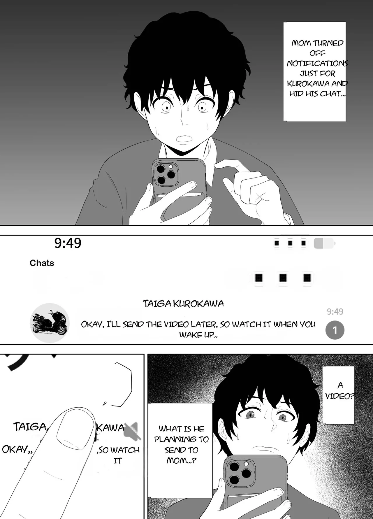 [Studio Macaron (Moeyama P-Man)] Houkago ni Ochita Haha - SmaPho ni Nokosareta Kiroku  | Fallen mother after school [Engslish] [toidaden] imagen número 27