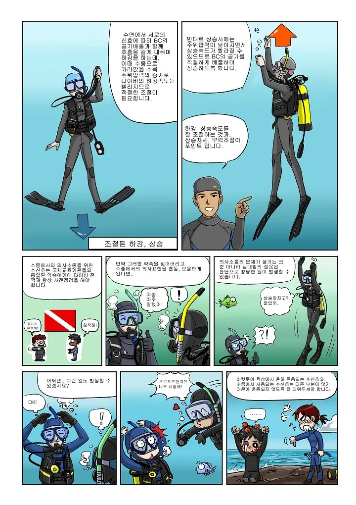 제니와 은지의 스쿠버 다이빙 배우기 이미지 번호 95