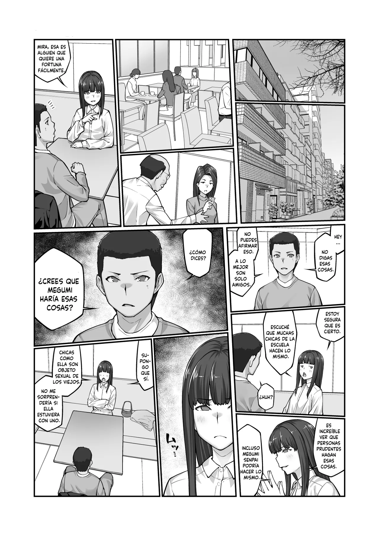 [ClimbCrown] Nakadashi Oji-san ni Nerawareta Mesu wa Nigeru Koto ga Dekinai ~Fujitomo Megumi Hen 4~ [Spanish] [Digital] imagen número 46