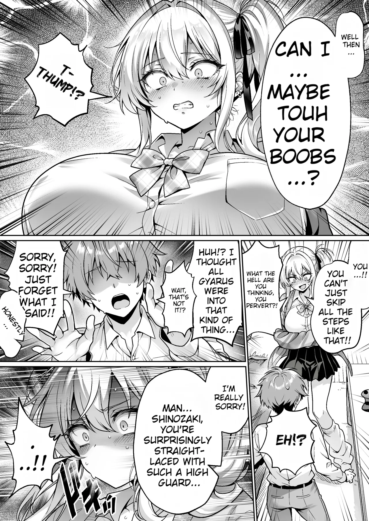 [Hechima Koubou (Mangetsu Wasabi)] The Cheeky Gal in Class Was a Virgin The Story of Raw Insertion, Climaxing, and Creampie on Our First Time [English][MTL]] image number 9