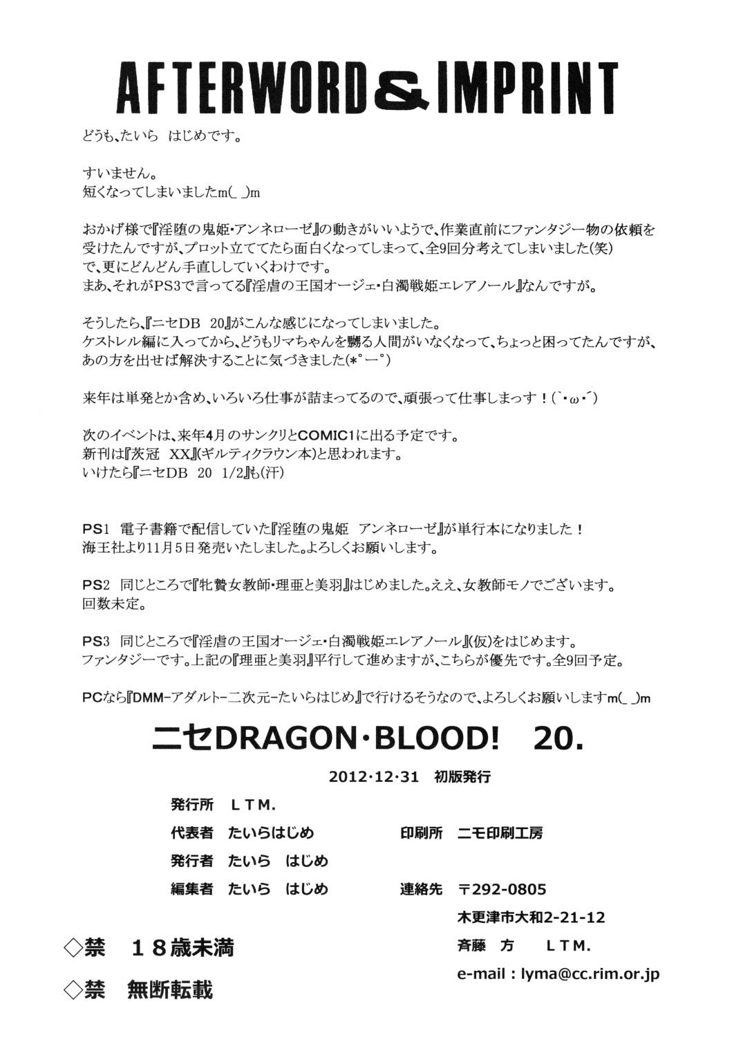 (C83) [LTM. (Taira Hajime)] Nise Dragon Blood! 20 [English] 图片编号 29