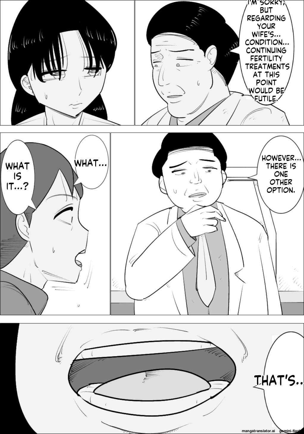 [Penchapen] A married couple who have an unattractive mature woman act as their surrogate. [English] 画像番号 3