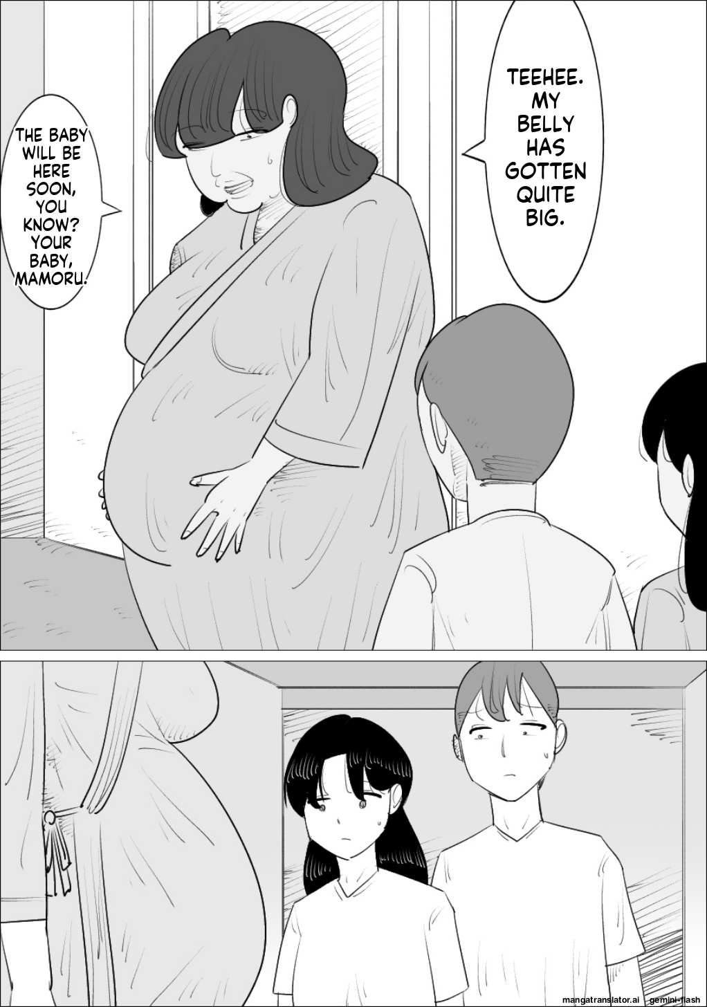 [Penchapen] A married couple who have an unattractive mature woman act as their surrogate. [English] 画像番号 43