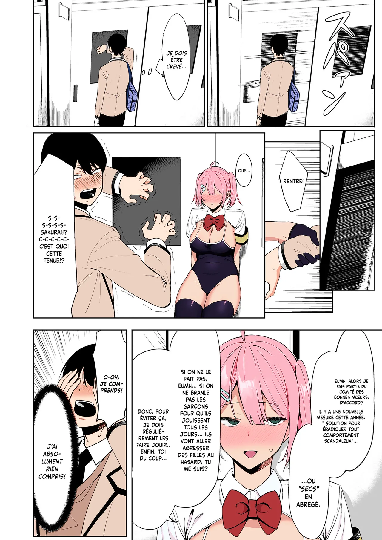 [Ikihaji Hummingbird (Amano Don)] Fuuki Iin to Fuuzoku Katsudou | Le SECS avec une membre du comité des mœurs [French] [Minous Secrets] imagen número 13