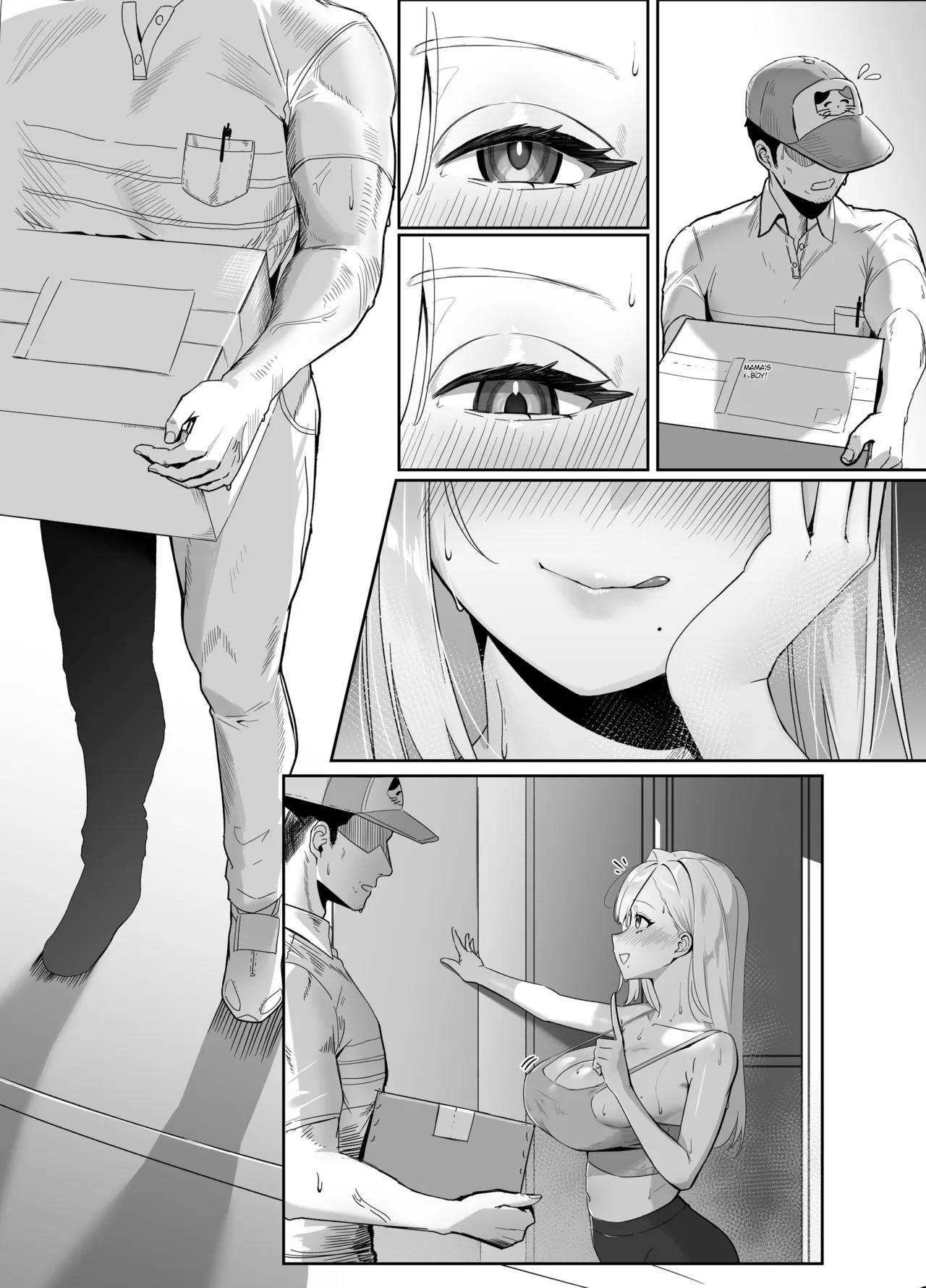 [Seika Kairaku Shoten (Nishibi Mitsuba)]The Big-Breasted Lady at the Delivery Destination Is Way Too Lewd [Digital][English][MTL] 画像番号 66