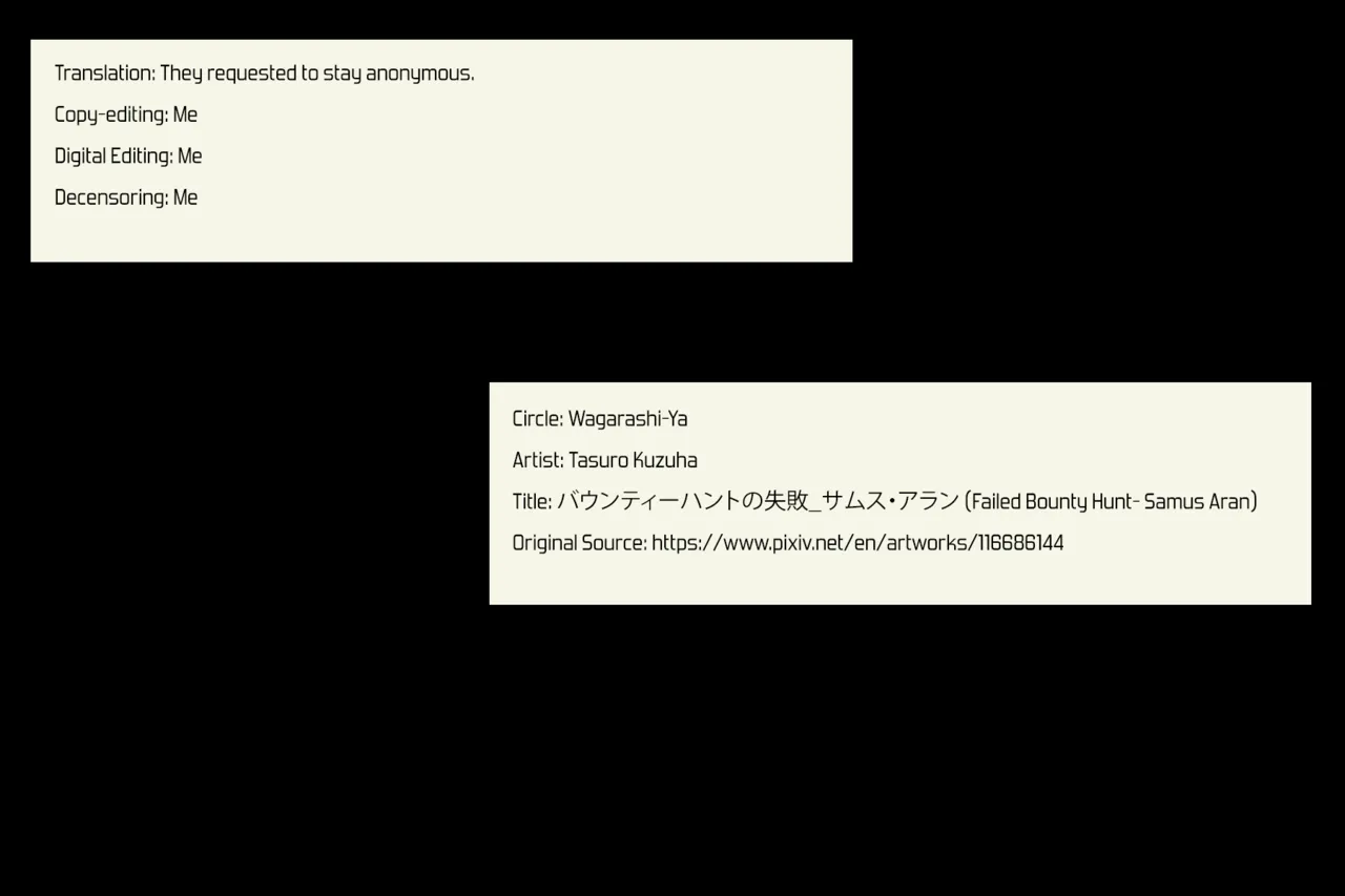 Failed Bounty Hunt- Samus Aran image number 1