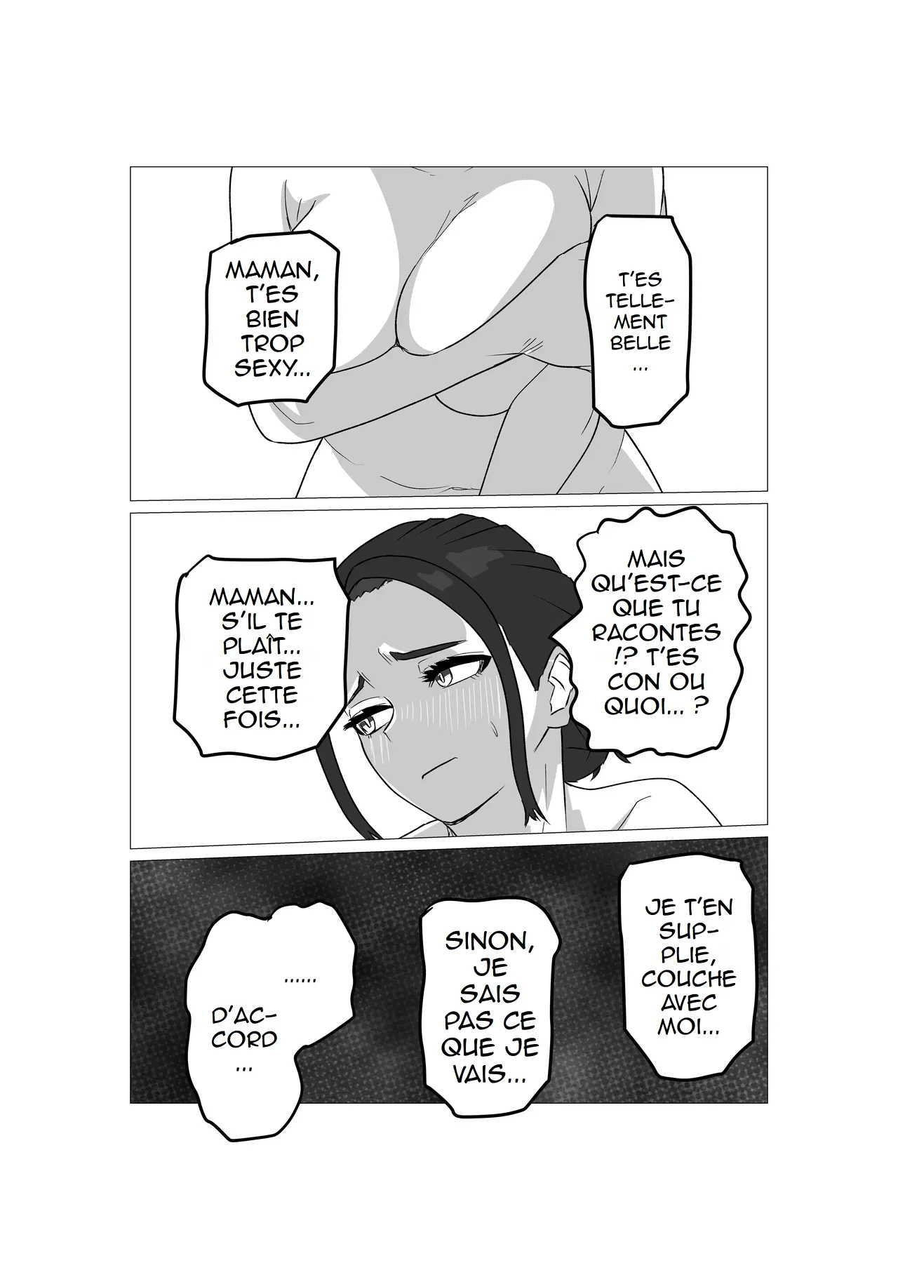 [Sa no Kusu] Gamigami Kaa-san wo Hatsujou Sasete Mitara | J'ai essayé d'exciter ma mère rabat-joie [French] (hentailuxe.com) 图片编号 7