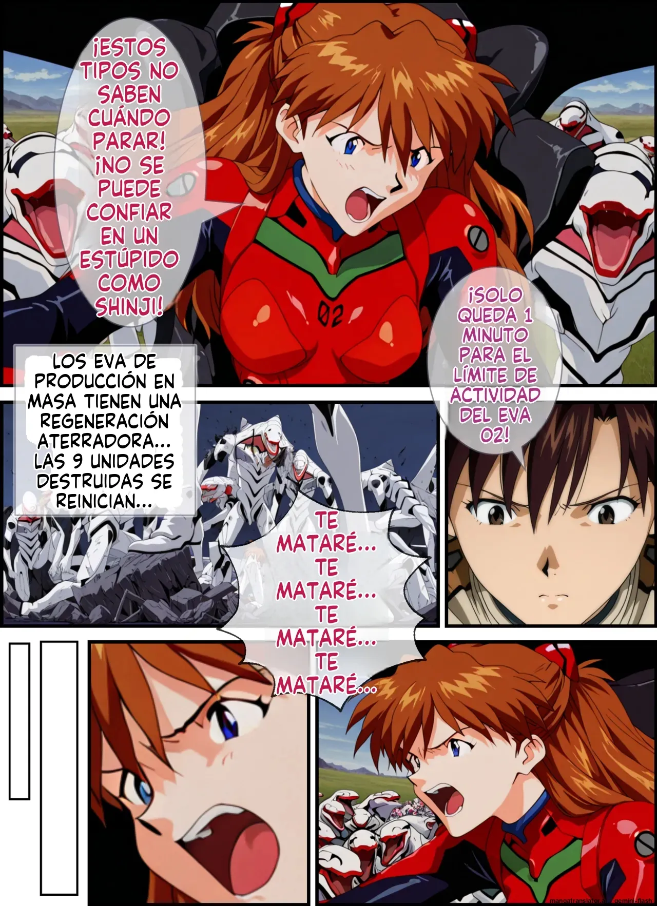 Asuka to Shinji no Icha Love Tanetsuke Sex (Spanish) MTL изображение № 7