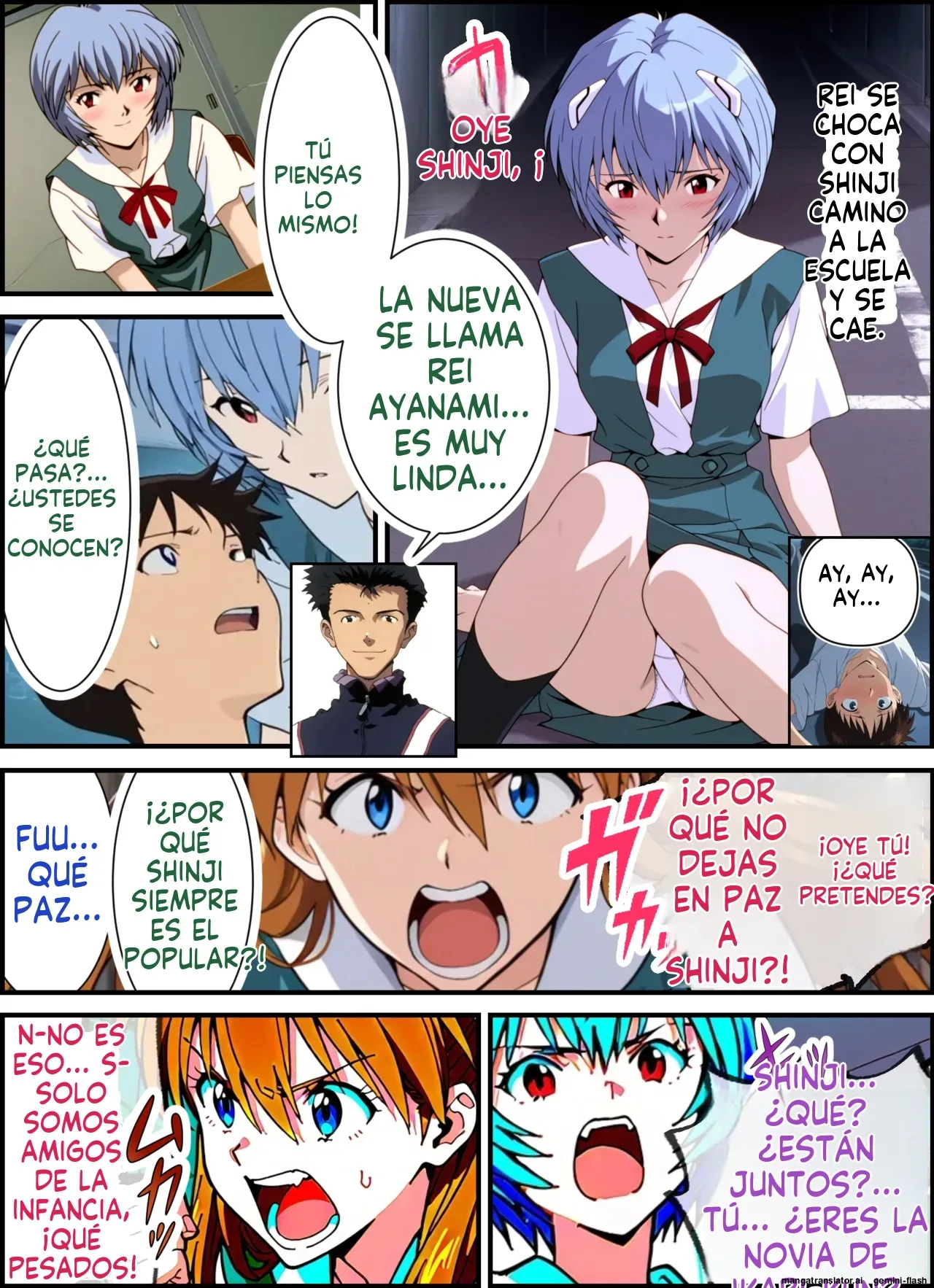 Asuka to Shinji no Icha Love Tanetsuke Sex (Spanish) MTL изображение № 19