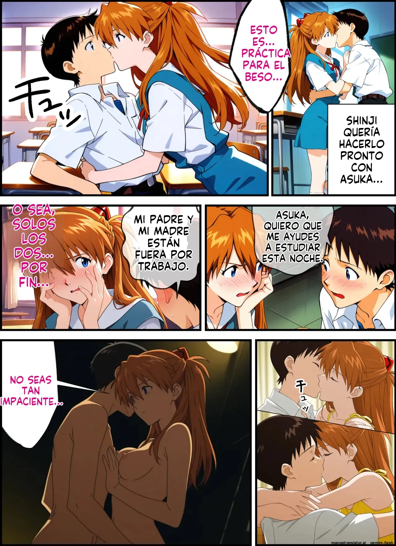 Asuka to Shinji no Icha Love Tanetsuke Sex (Spanish) MTL изображение № 22
