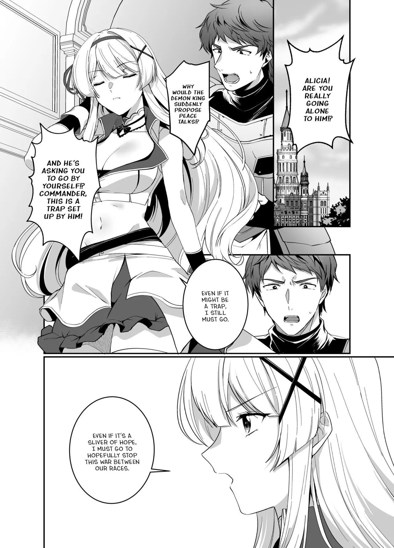 [Seika Kairaku Shoten (Kuchiba Koki)] Hyouten no Kishi Alicia ~Seigi no Hime Kishi ga Maou no Utsuwa ni Somari Ochiru Toki kara~ [Digital] [English] Bildnummer 2