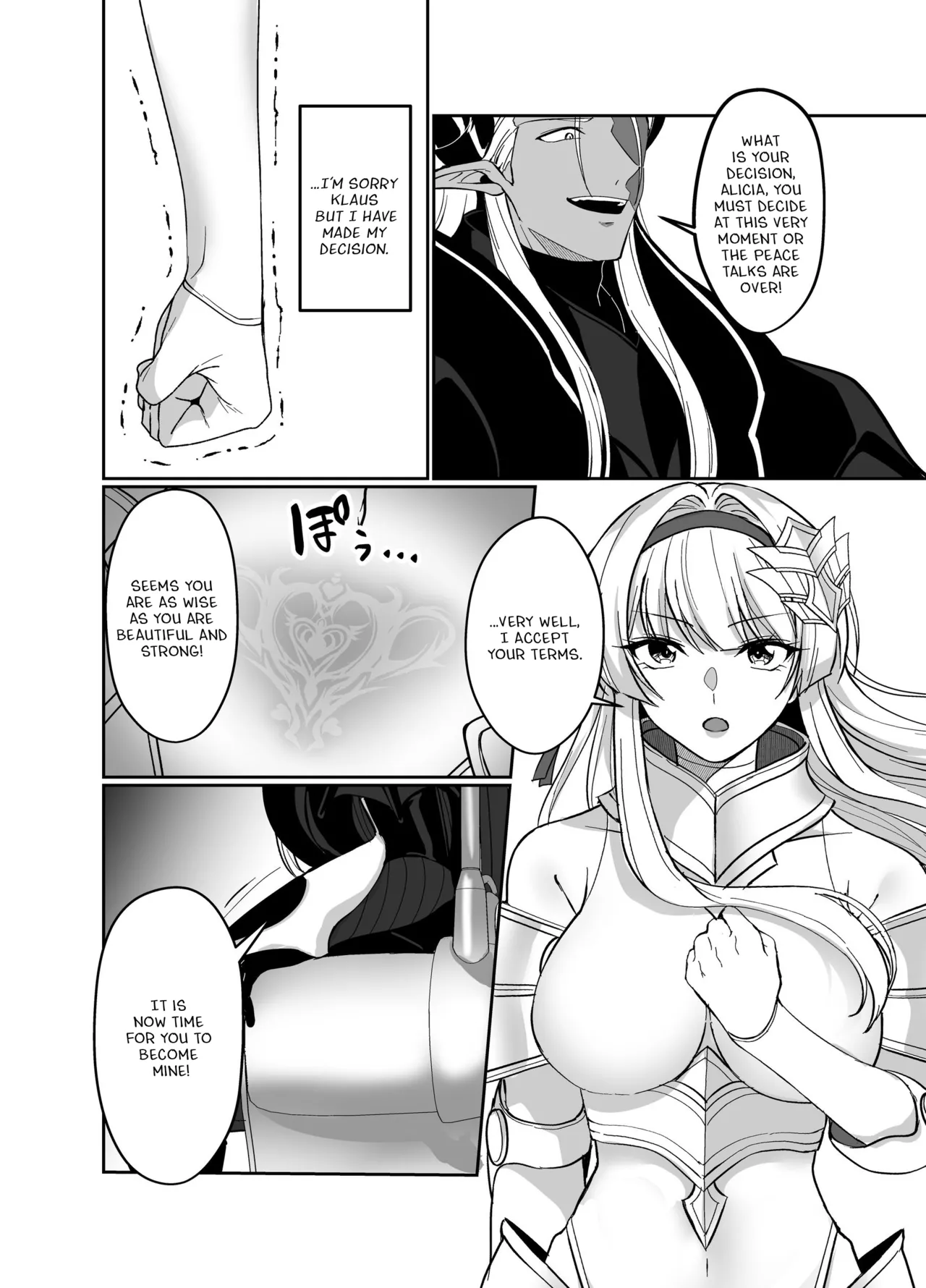 [Seika Kairaku Shoten (Kuchiba Koki)] Hyouten no Kishi Alicia ~Seigi no Hime Kishi ga Maou no Utsuwa ni Somari Ochiru Toki kara~ [Digital] [English] Bildnummer 7