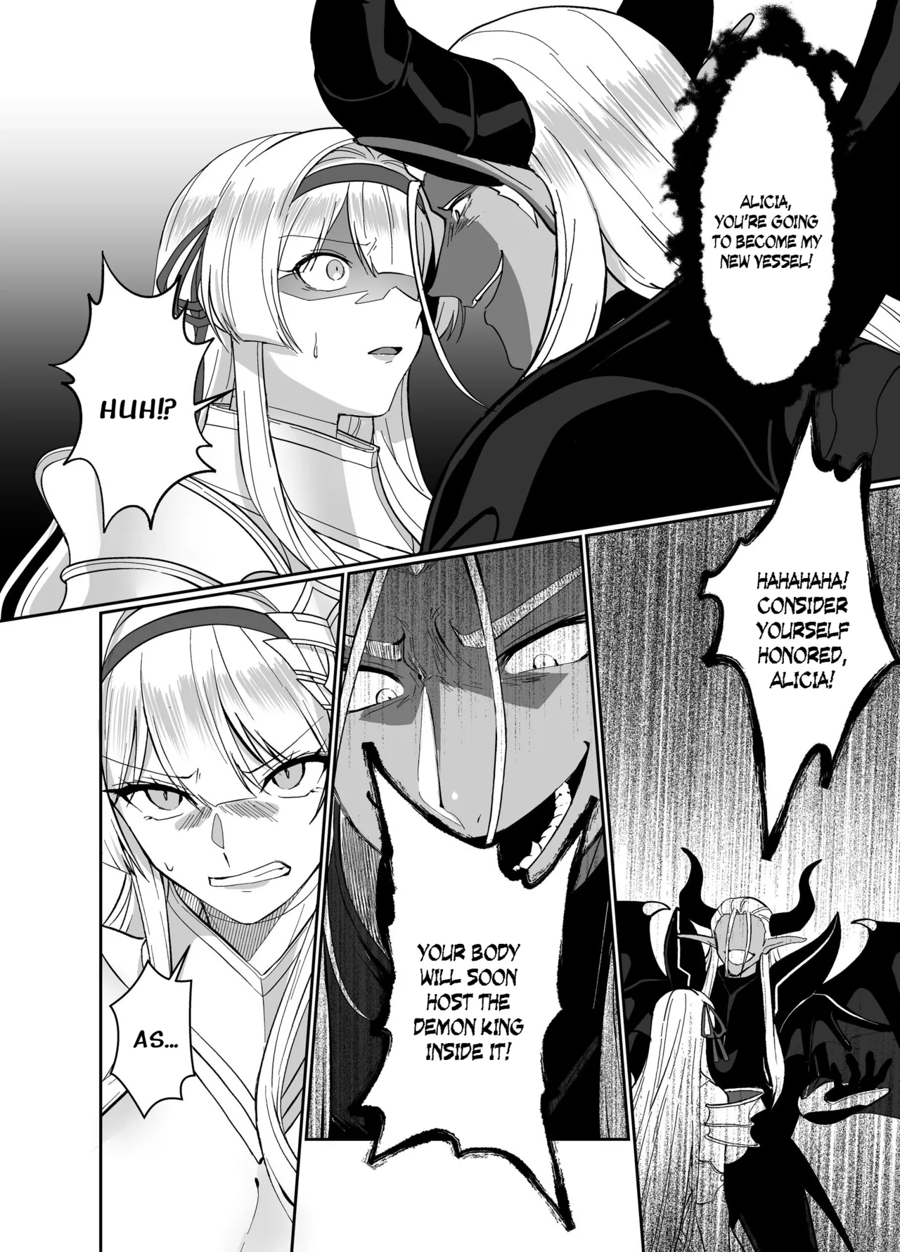 [Seika Kairaku Shoten (Kuchiba Koki)] Hyouten no Kishi Alicia ~Seigi no Hime Kishi ga Maou no Utsuwa ni Somari Ochiru Toki kara~ [Digital] [English] Bildnummer 9