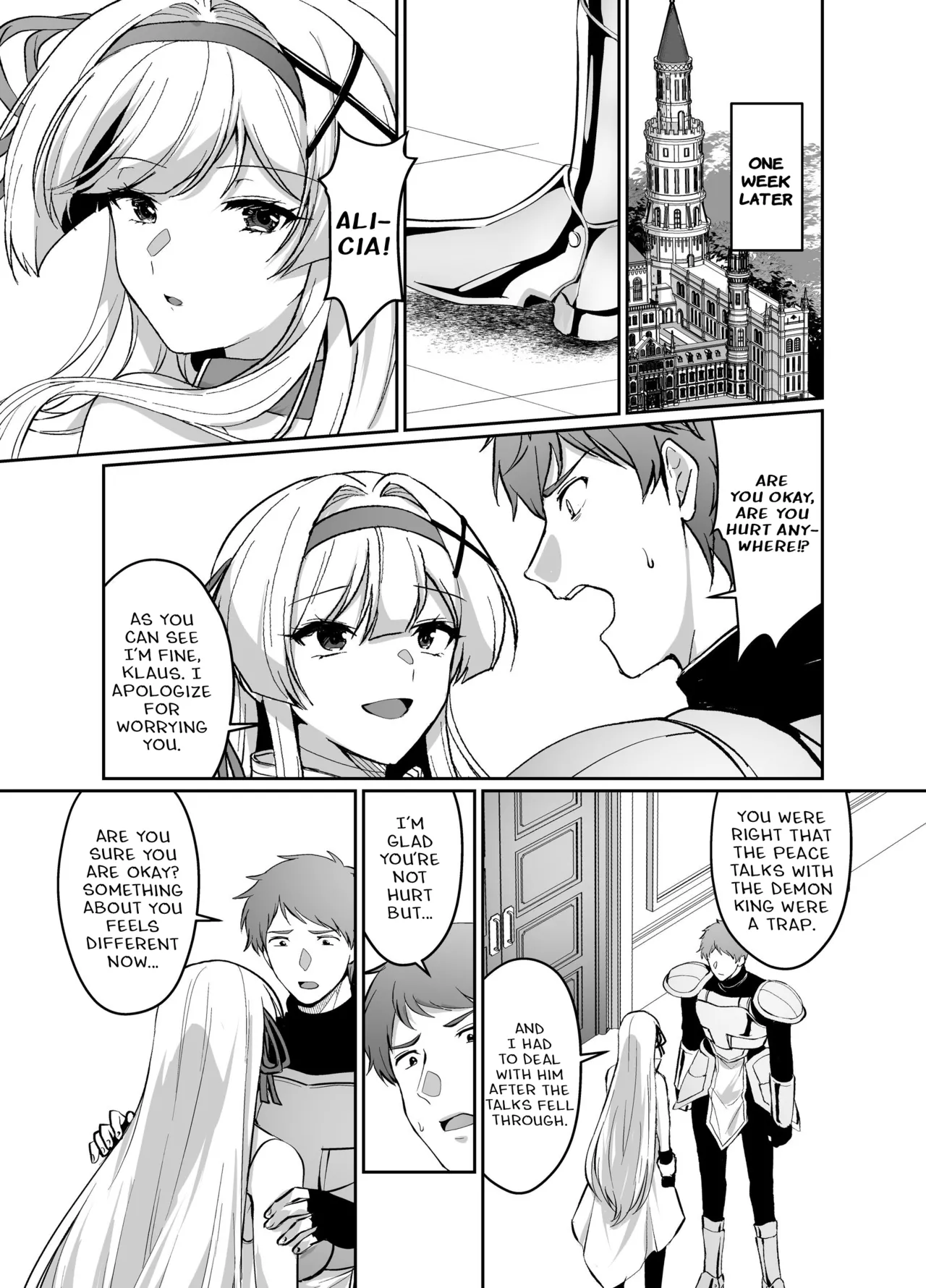 [Seika Kairaku Shoten (Kuchiba Koki)] Hyouten no Kishi Alicia ~Seigi no Hime Kishi ga Maou no Utsuwa ni Somari Ochiru Toki kara~ [Digital] [English] Bildnummer 24