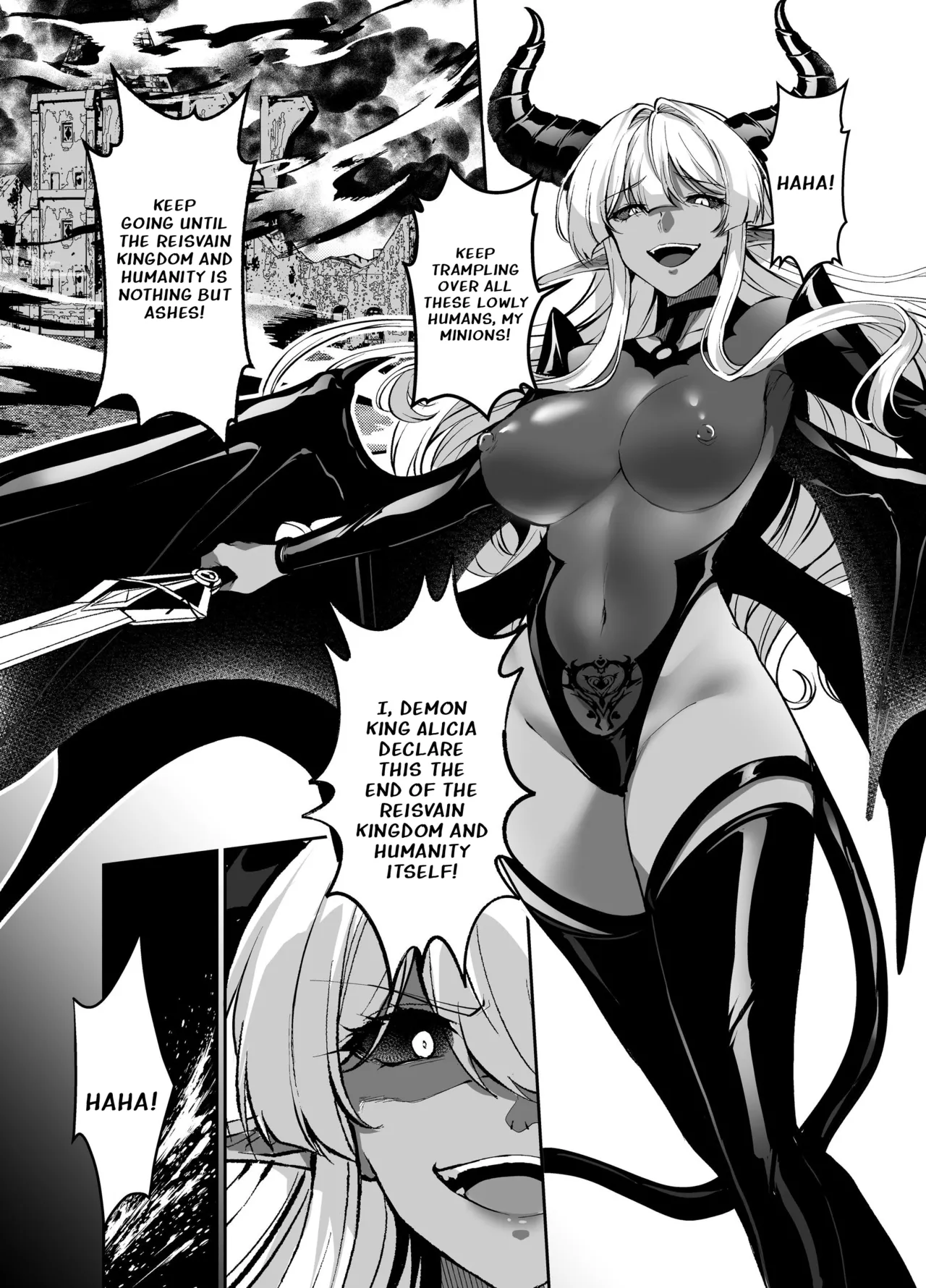 [Seika Kairaku Shoten (Kuchiba Koki)] Hyouten no Kishi Alicia ~Seigi no Hime Kishi ga Maou no Utsuwa ni Somari Ochiru Toki kara~ [Digital] [English] Bildnummer 36