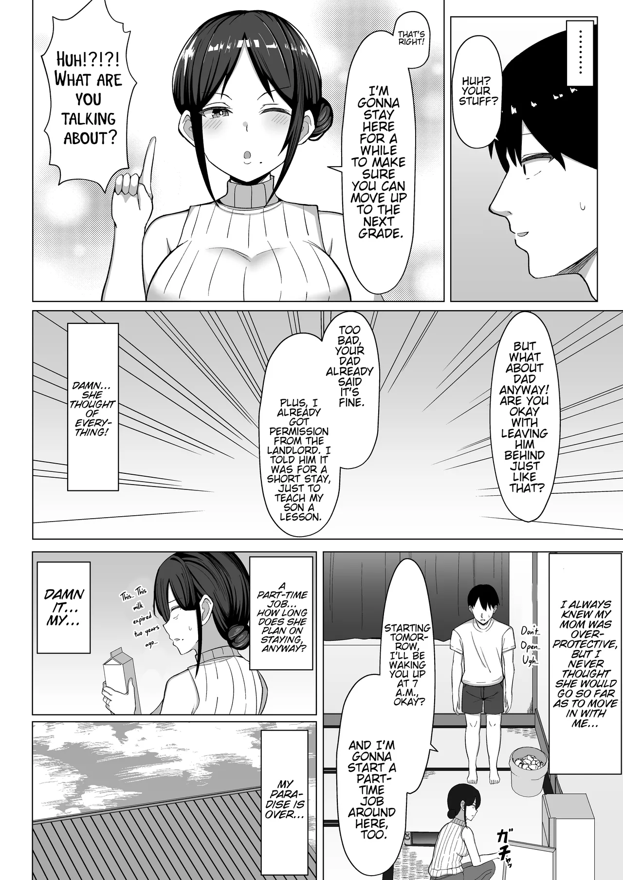 [Mustard Teikoku (Europia)] The story of how I ended up living with my mom in a four-and-a-half tatami room 1. [WaterKujo] [English] 이미지 번호 5
