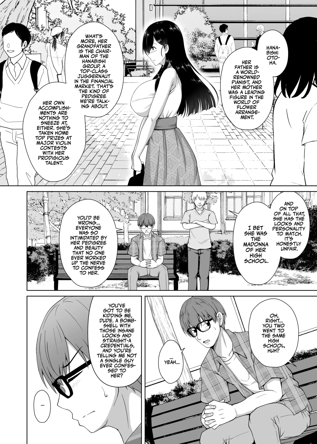 [Taishou Romanesque (Toono Suika)] Kanojo ga Kami o Someta Wake ~Kataomoi no Seiso Kurokami Ojou-sama ga Boku no Shiranai Tokoro de Otoko no Aji o Oboeru Hanashi~ | The Real Reason She Changed Her Hair [English] [Team Rabu2] [Digital] 4eme image