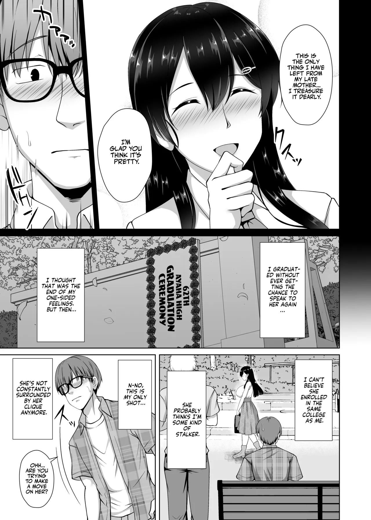 [Taishou Romanesque (Toono Suika)] Kanojo ga Kami o Someta Wake ~Kataomoi no Seiso Kurokami Ojou-sama ga Boku no Shiranai Tokoro de Otoko no Aji o Oboeru Hanashi~ | The Real Reason She Changed Her Hair [English] [Team Rabu2] [Digital] 7eme image