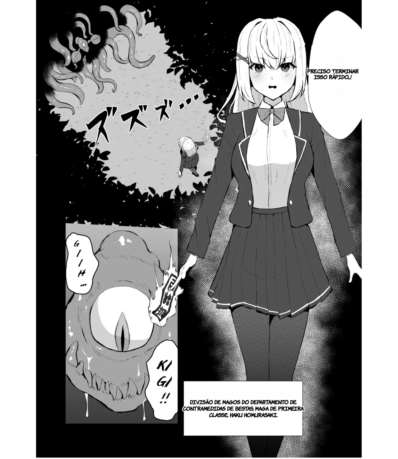 [Tamazushi (Shiratama)] Joukyuujutsushi ga Shokushu Suit de Youma ni Haika Sareru Hanashi - A story about a senior surgeon being defeated by a demon in a tentacle suit. | (TR-284) [Portuguese-BR] [Digital] 이미지 번호 3