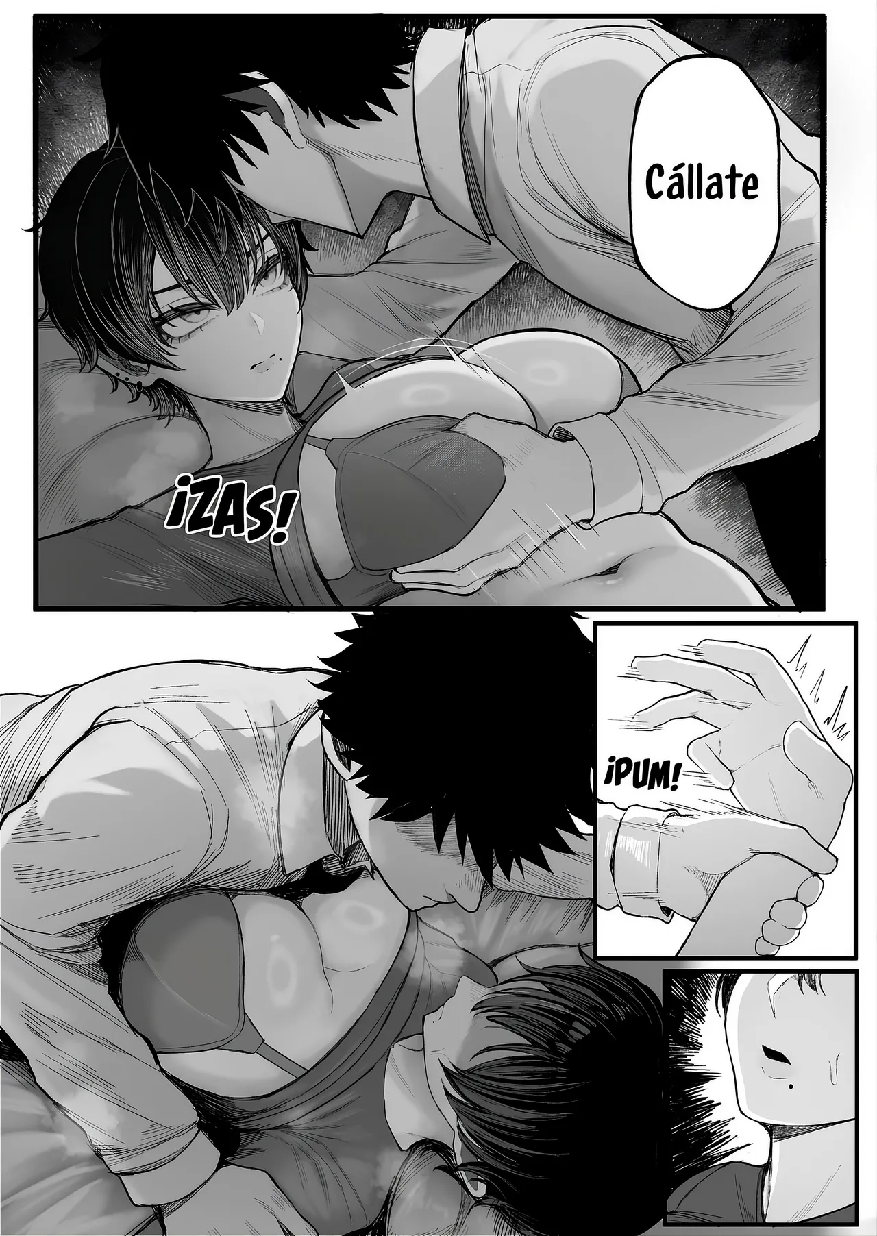 [Kurukuru] Cool-kei Dansou Onna ni Kanojo Netorareta kara, Wakarasete Yatta｜Una chica cool de apariencia masculina me arrebató a mi novia, así que le di una lección. [Spanish] [Kotori] [Decensored] изображение № 13