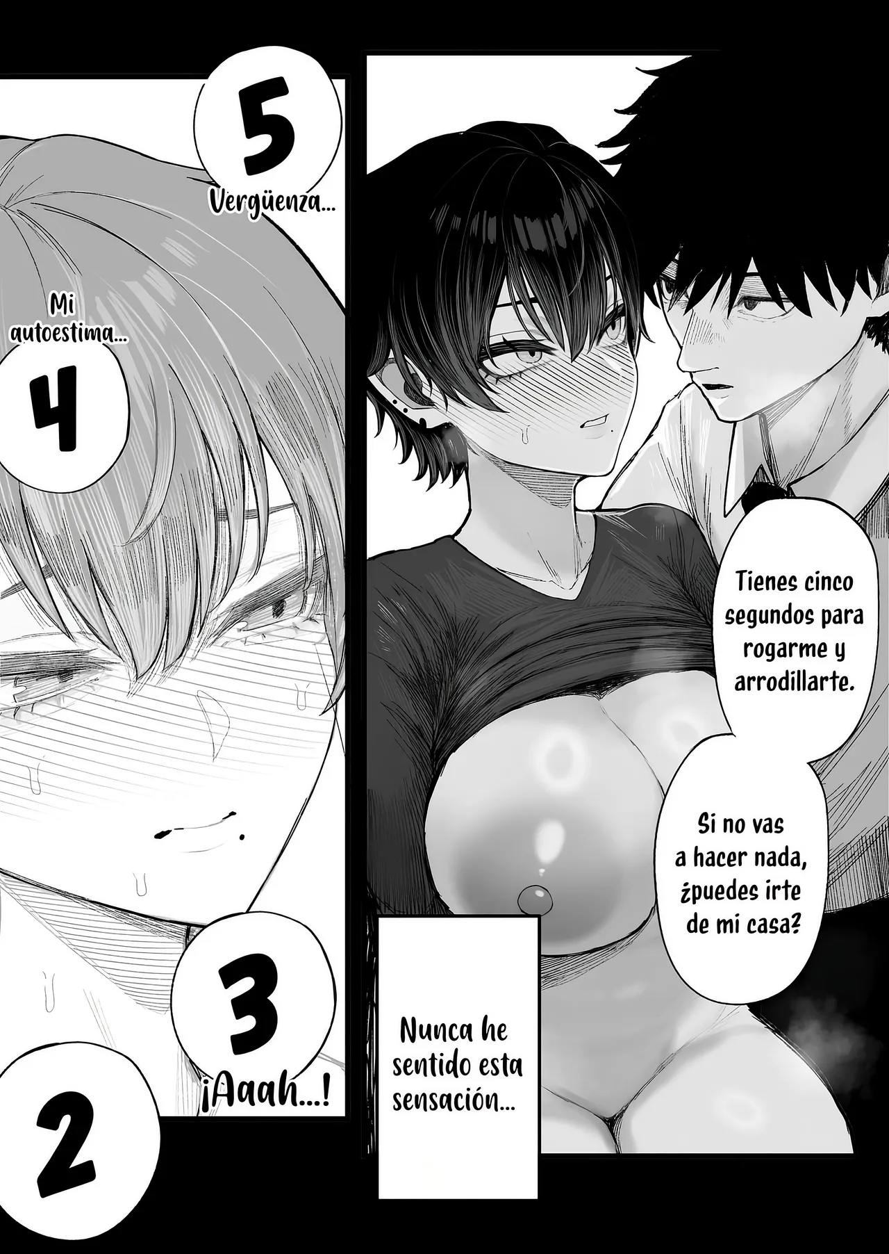 [Kurukuru] Cool-kei Dansou Onna ni Kanojo Netorareta kara, Wakarasete Yatta｜Una chica cool de apariencia masculina me arrebató a mi novia, así que le di una lección. [Spanish] [Kotori] [Decensored] изображение № 23