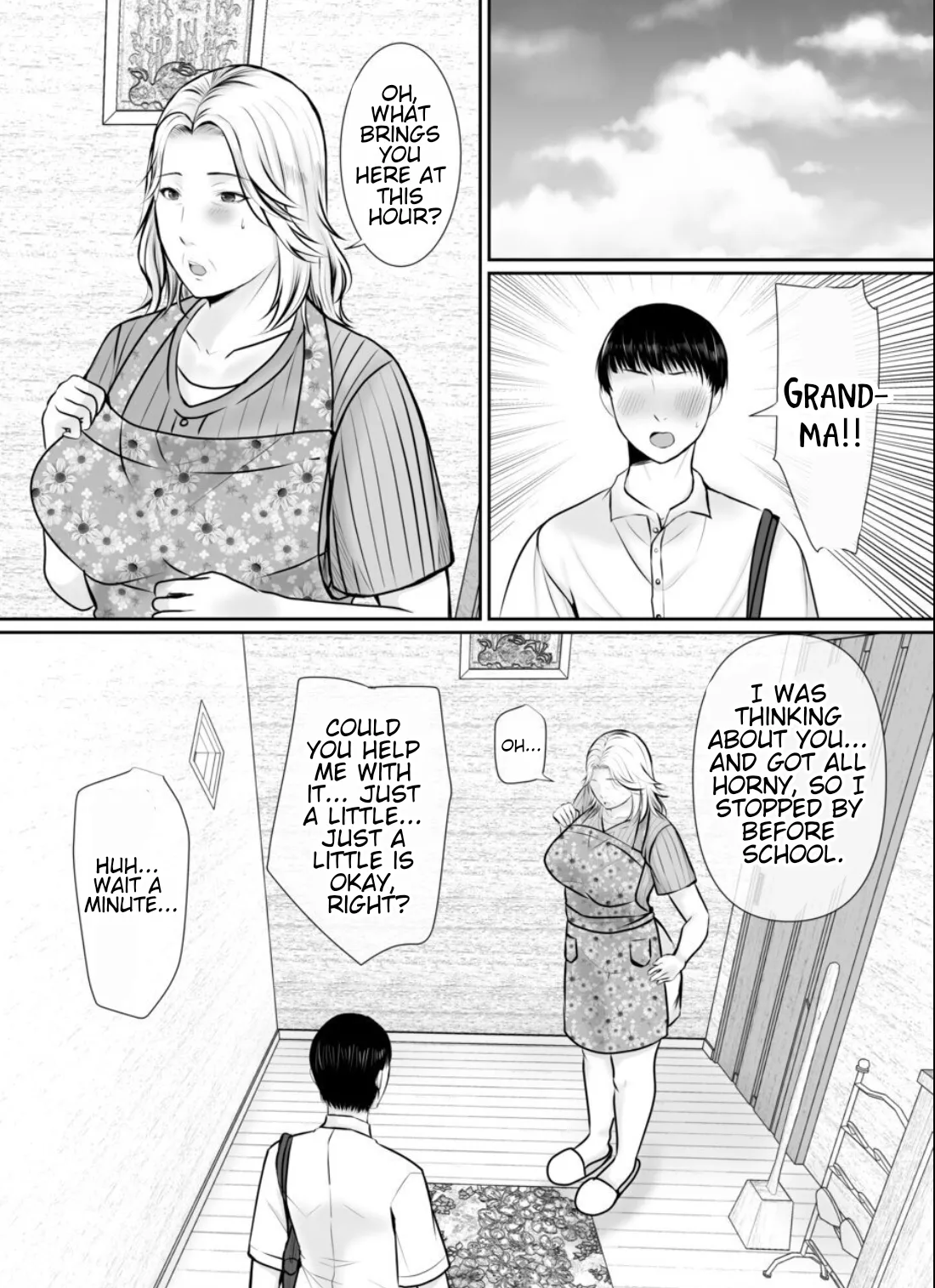 [Popotto denki ichigouten] A grandmother who's head over heels for her grandson. [Waterkujo] 21eme image