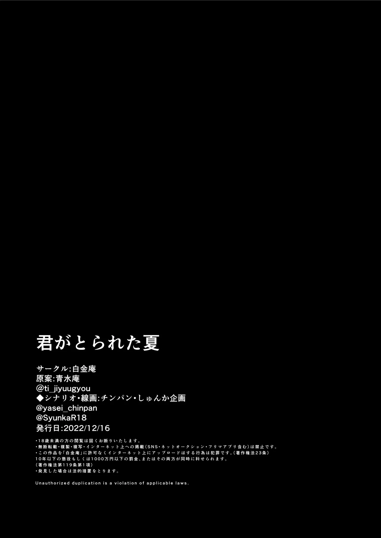 [Chinpan] Kimi Ga Torareta Natsu | Estate Rubata [Italian] [Digital] 图片编号 79