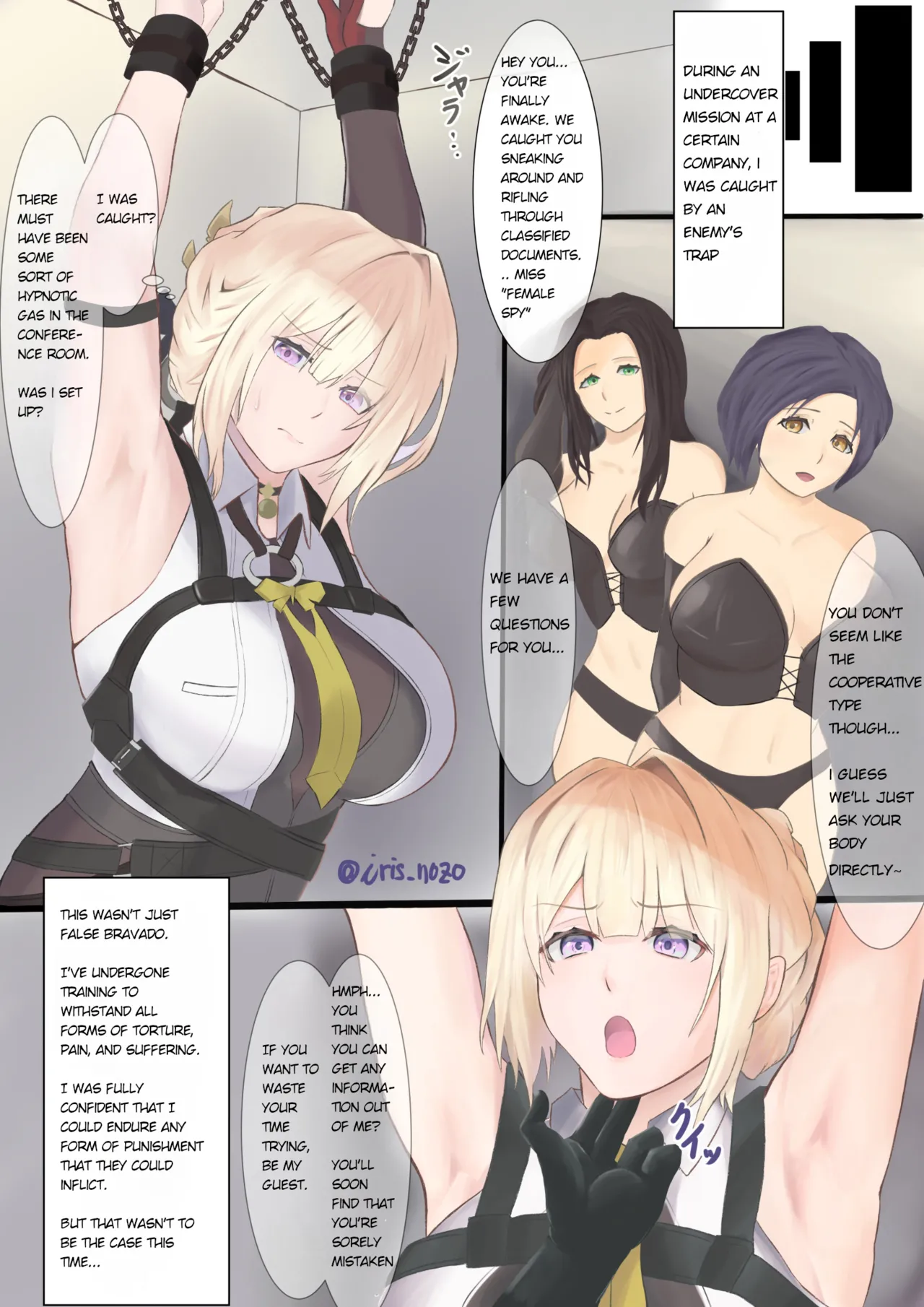 [iris_nozo] A captured agent gets her weakness revealed and is tickle tortured... (English) изображение № 2