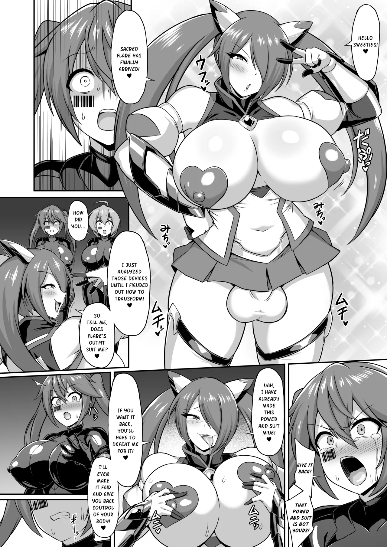 [Ikameshi Shokudou (Ikameshi)] Seisou Kouki Sacred Flare & Aqua -Buzama Sentouin-ka Songen Hakai Keikaku | Sacred Flare & Aqua - The Plan to Degrade Combatants and Destroy Their Dignity [English] image number 28