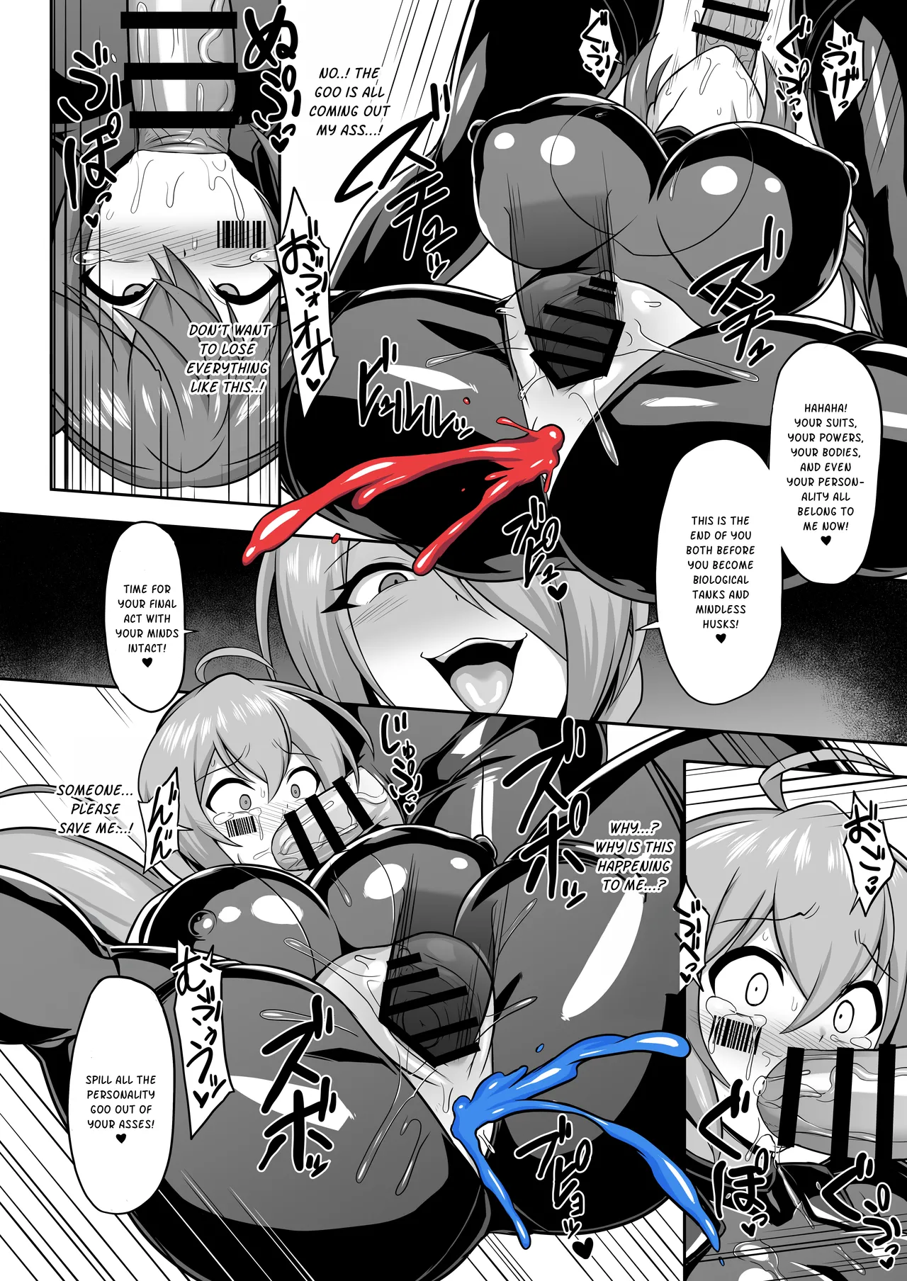 [Ikameshi Shokudou (Ikameshi)] Seisou Kouki Sacred Flare & Aqua -Buzama Sentouin-ka Songen Hakai Keikaku | Sacred Flare & Aqua - The Plan to Degrade Combatants and Destroy Their Dignity [English] image number 42